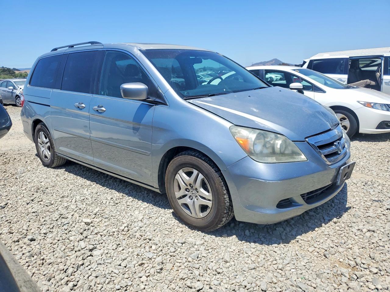 2007 Honda Odyssey Exl Gray vin: 5FNRL38667B142583