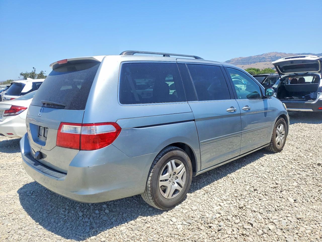 2007 Honda Odyssey Exl Gray vin: 5FNRL38667B142583