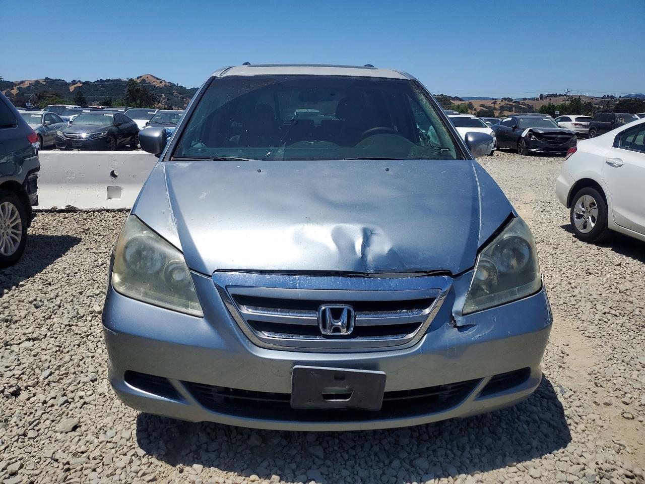 2007 Honda Odyssey Exl Gray vin: 5FNRL38667B142583