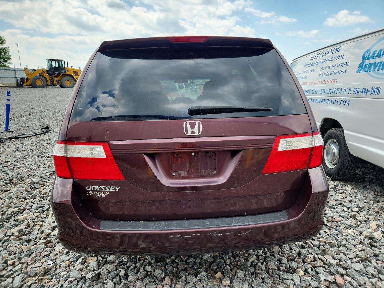2007 Honda Odyssey Exl Burgundy vin: 5FNRL38667B437876