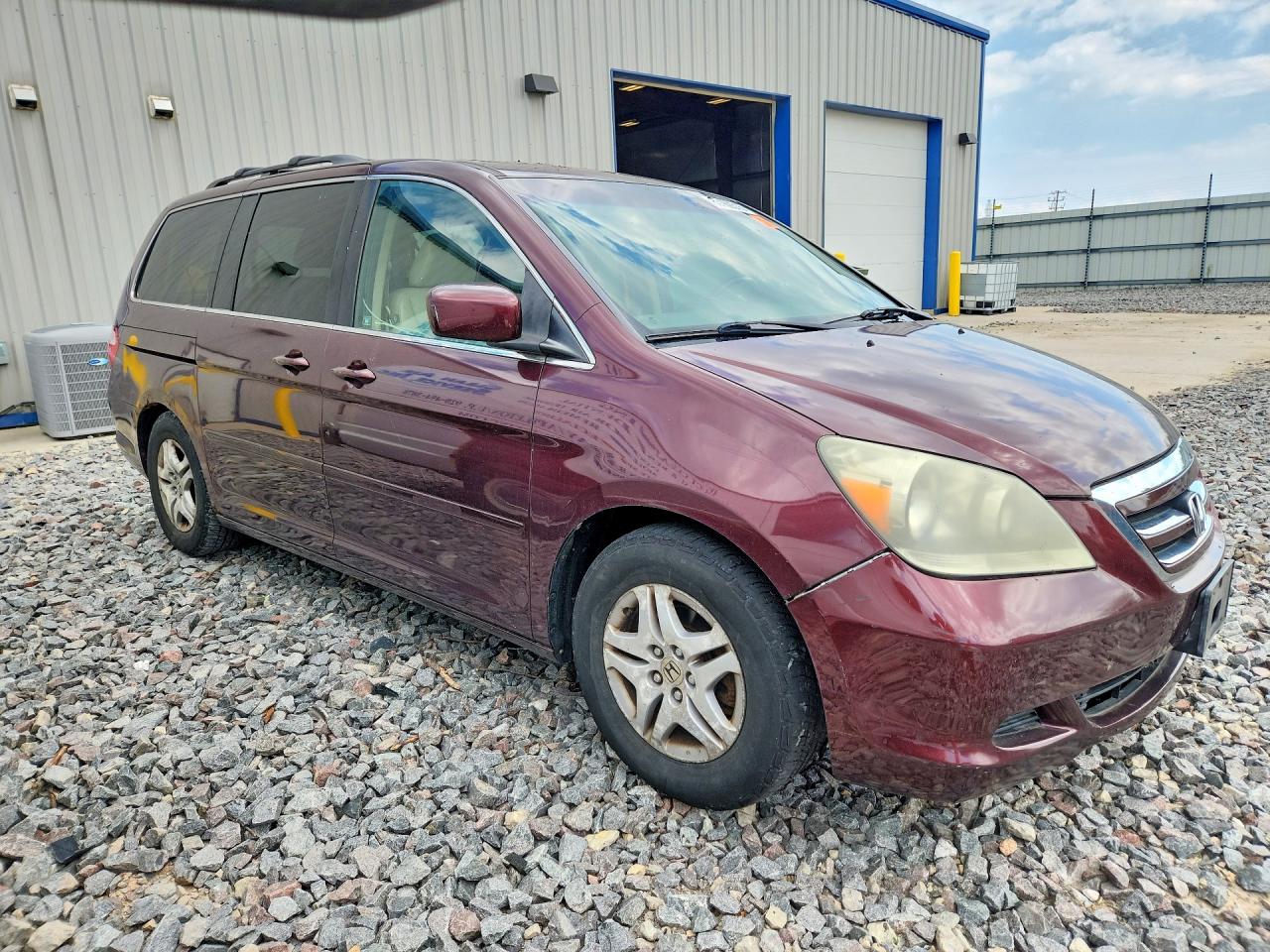 2007 Honda Odyssey Exl Burgundy vin: 5FNRL38667B437876