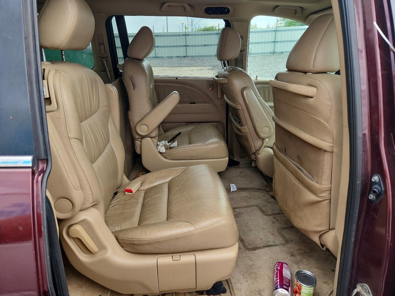 2007 Honda Odyssey Exl Burgundy vin: 5FNRL38667B437876