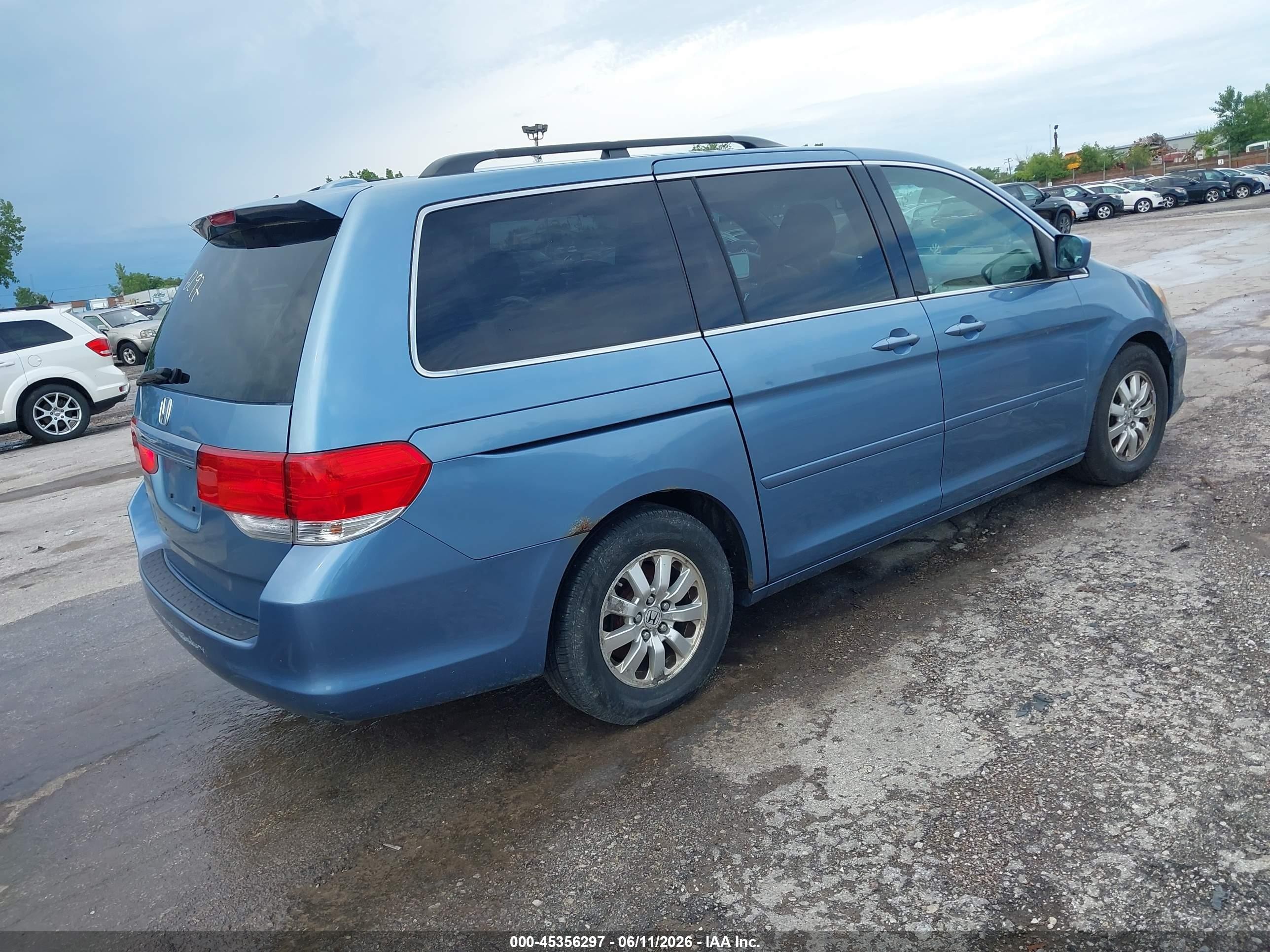 2008 Honda Odyssey Ex-l Синий vin: 5FNRL38668B076117