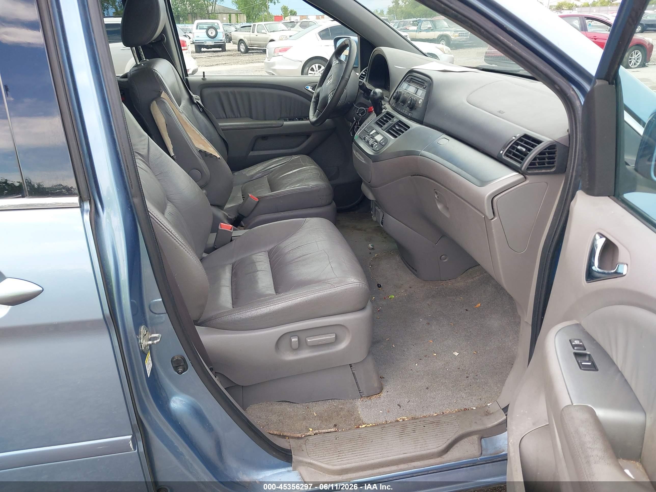 2008 Honda Odyssey Ex-l Синий vin: 5FNRL38668B076117