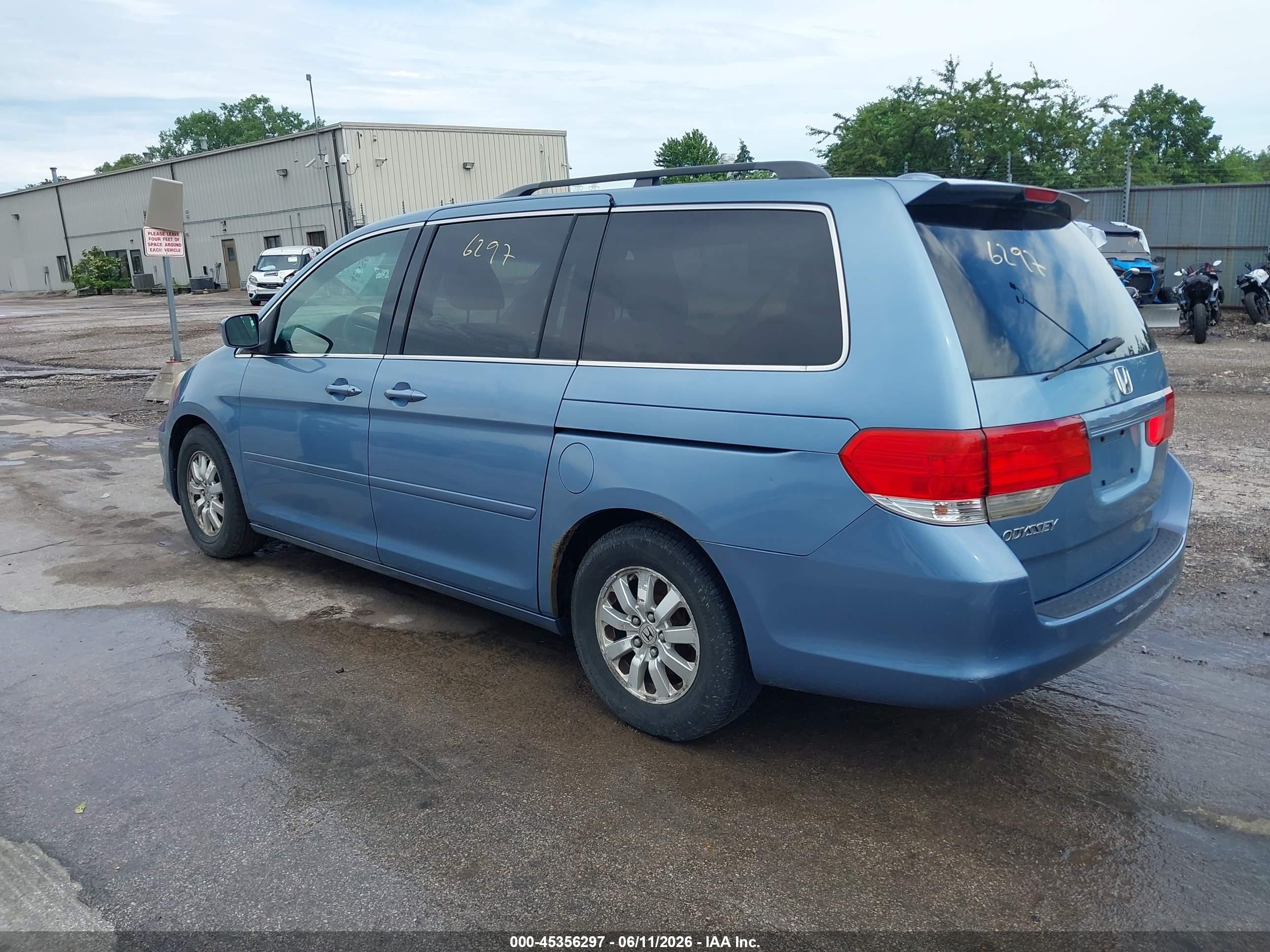 2008 Honda Odyssey Ex-l Синий vin: 5FNRL38668B076117