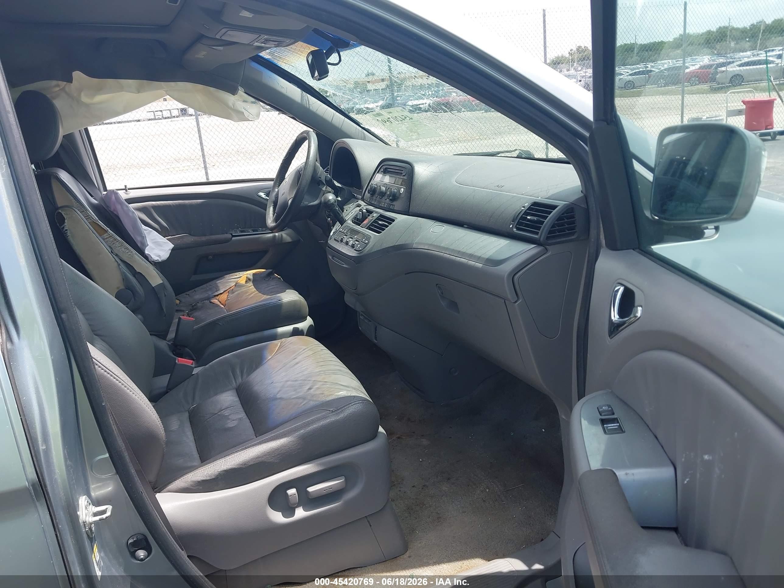2008 Honda Odyssey Ex-l Gray vin: 5FNRL38668B104532
