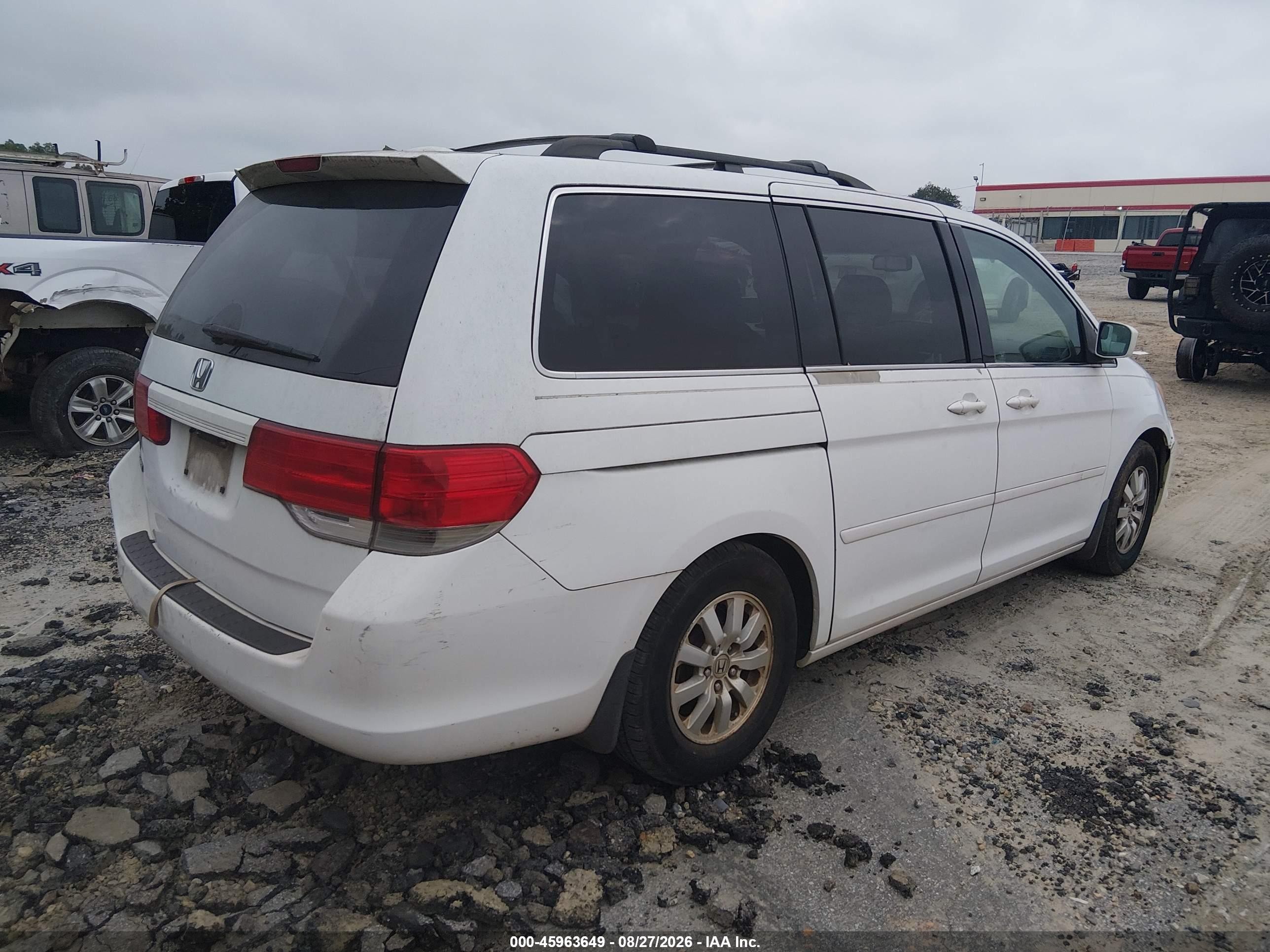 2008 Honda Odyssey Ex-l White vin: 5FNRL38668B416060