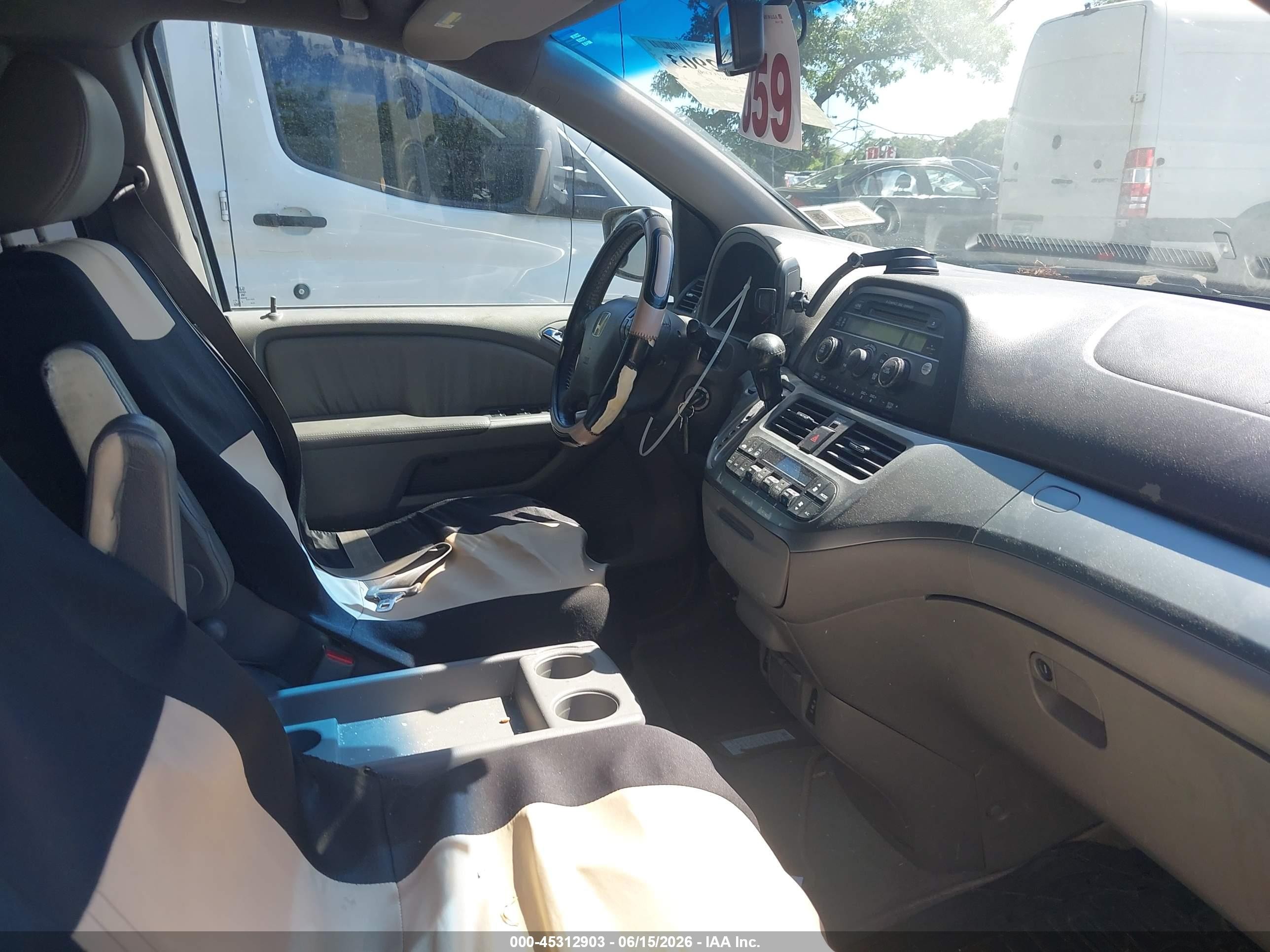 2009 Honda Odyssey Ex-l Gray vin: 5FNRL38669B016419