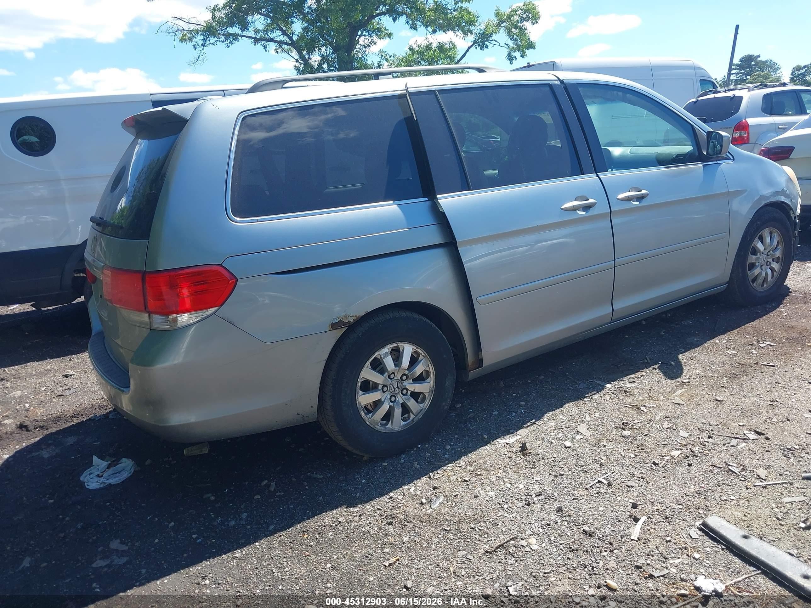 2009 Honda Odyssey Ex-l Gray vin: 5FNRL38669B016419