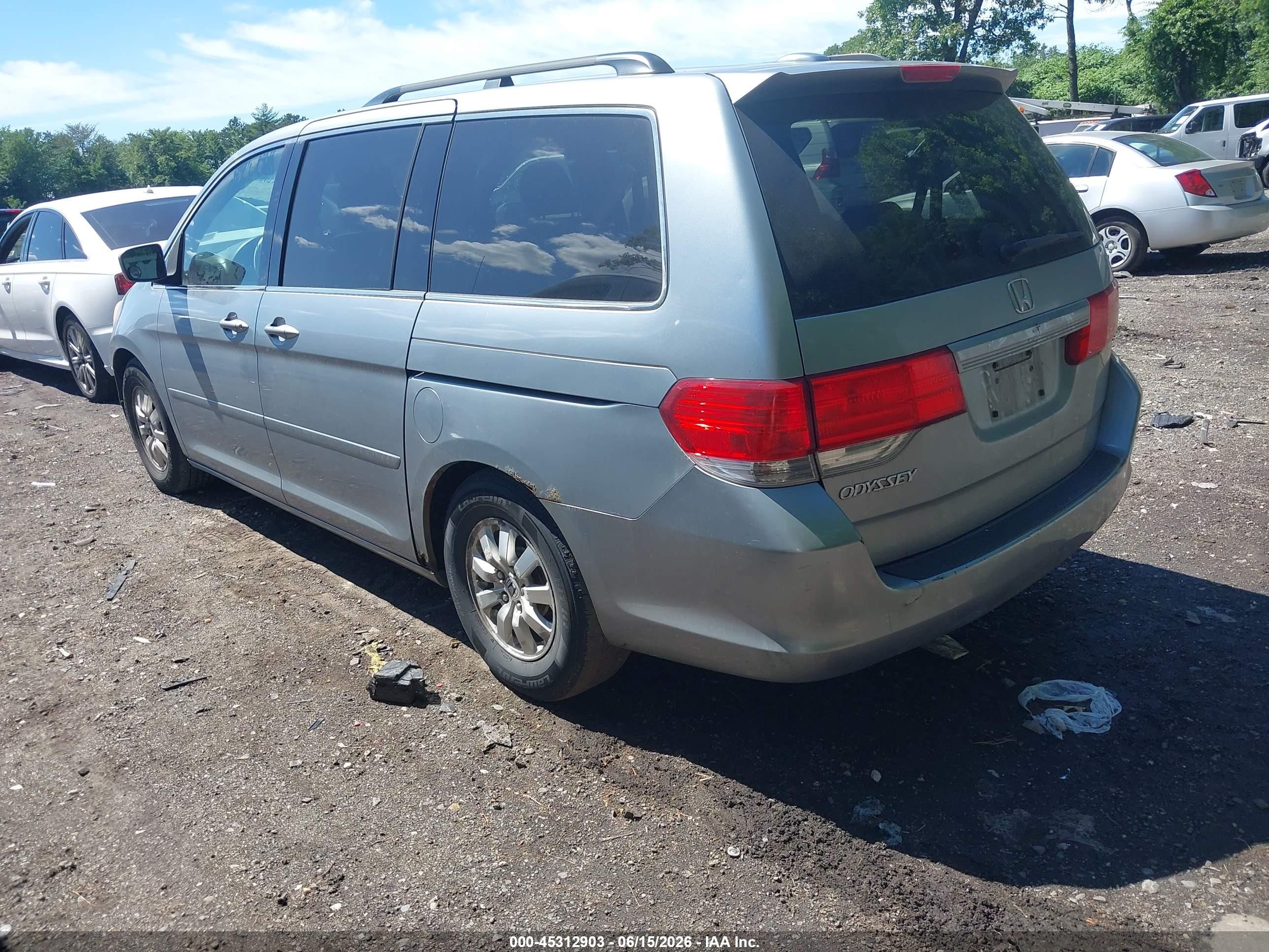 2009 Honda Odyssey Ex-l Gray vin: 5FNRL38669B016419