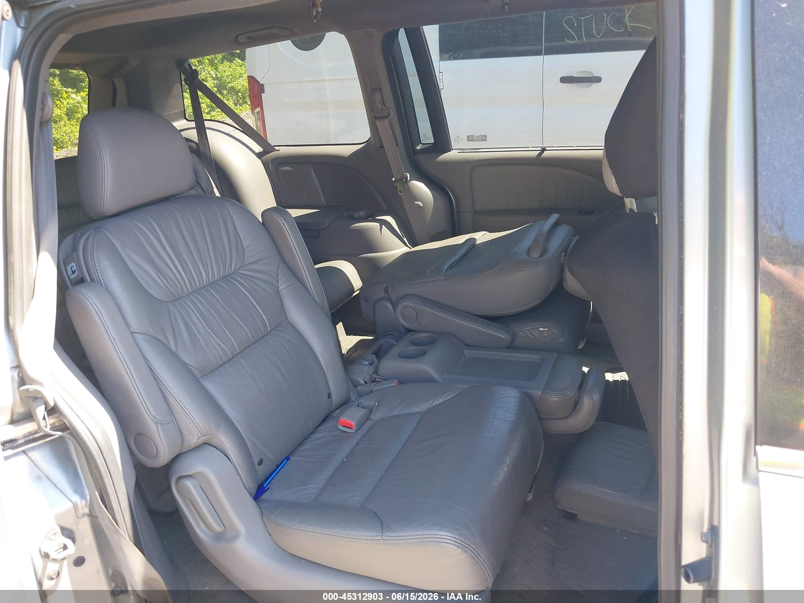 2009 Honda Odyssey Ex-l Gray vin: 5FNRL38669B016419