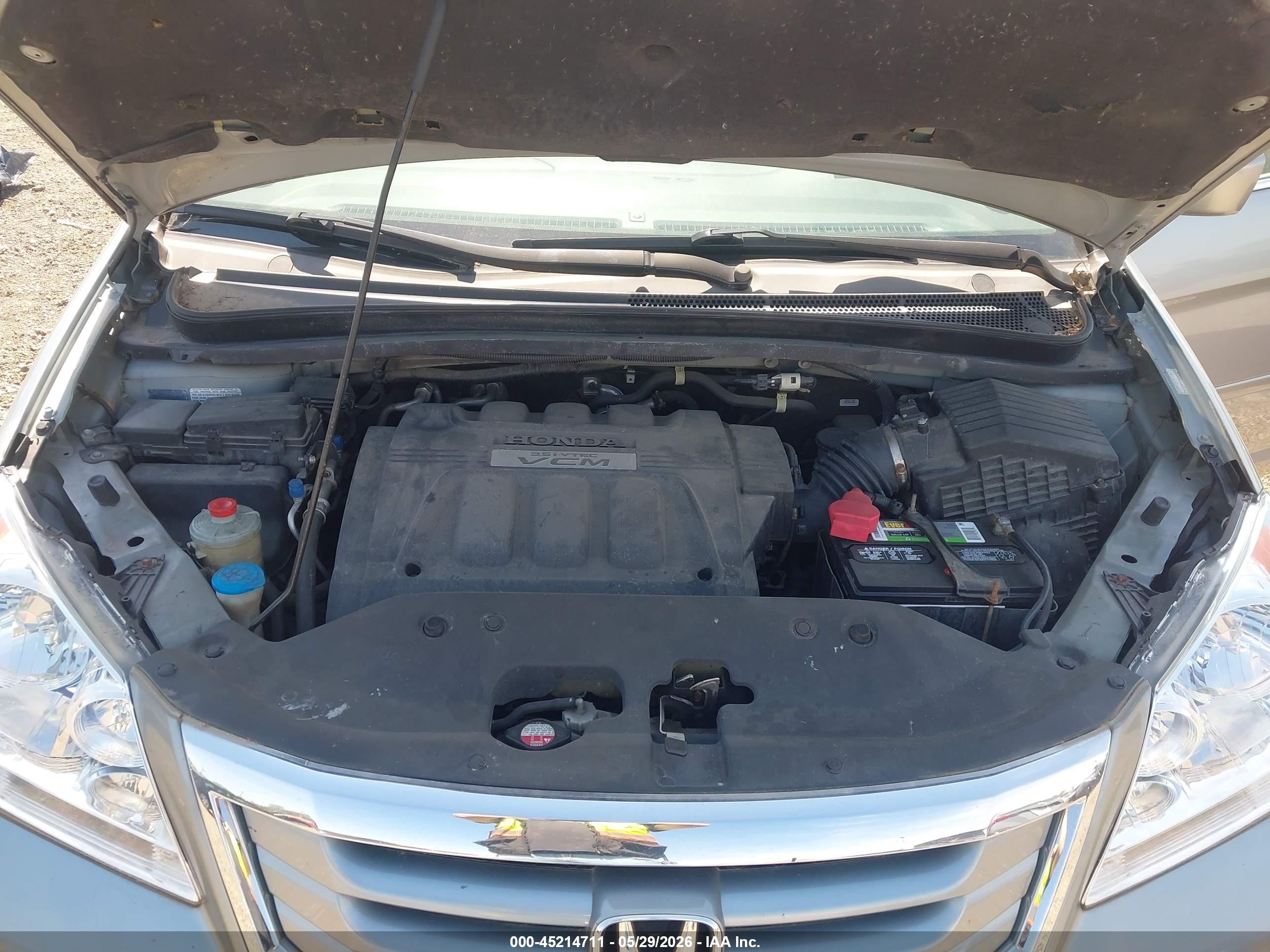 2009 Honda Odyssey Ex-l Gray vin: 5FNRL38669B034600