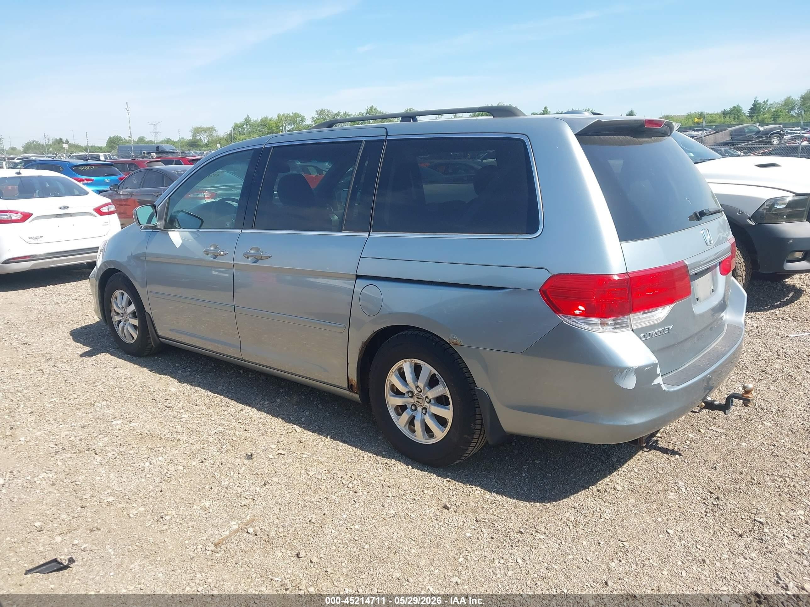 2009 Honda Odyssey Ex-l Gray vin: 5FNRL38669B034600