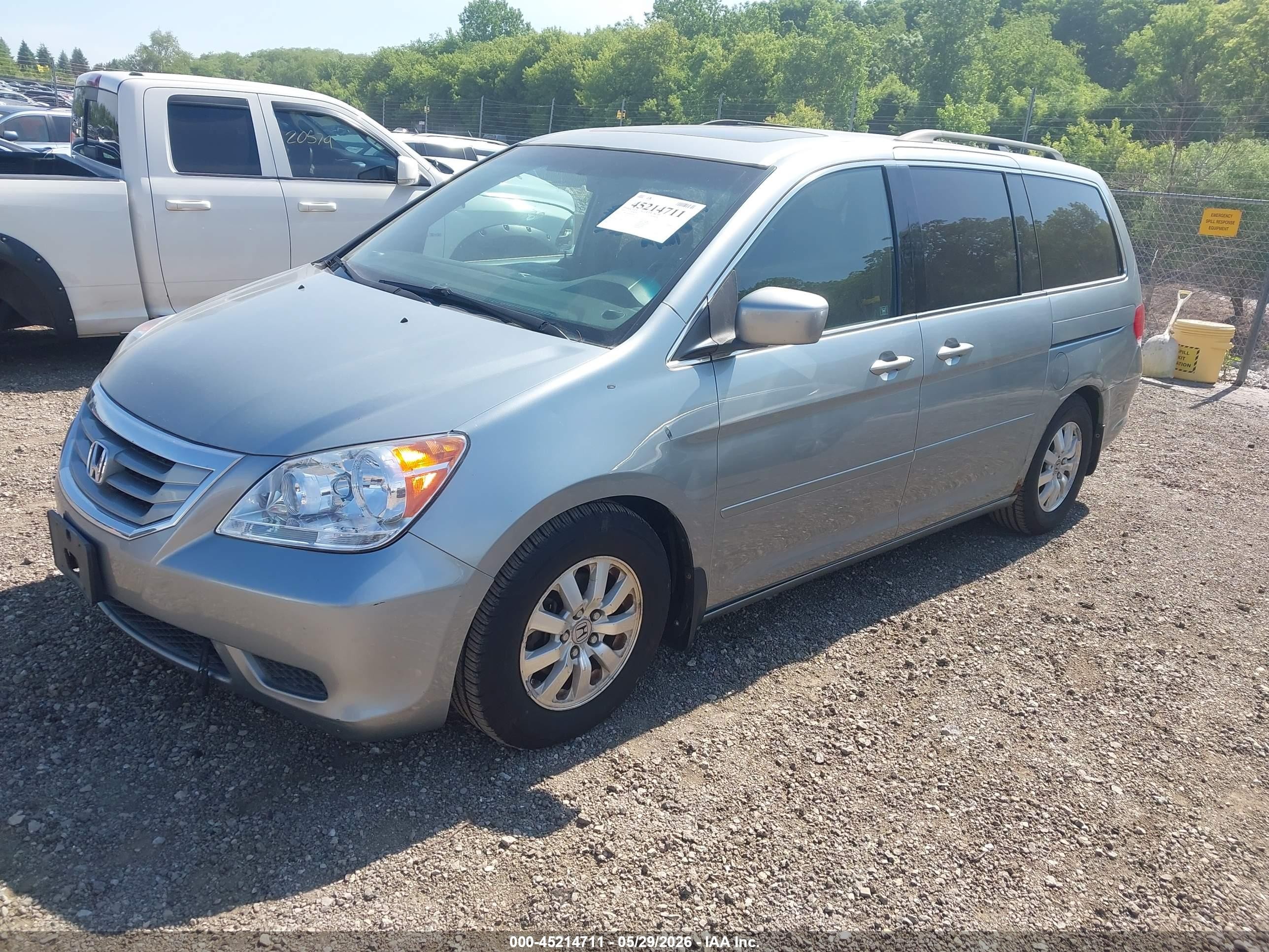 2009 Honda Odyssey Ex-l Gray vin: 5FNRL38669B034600