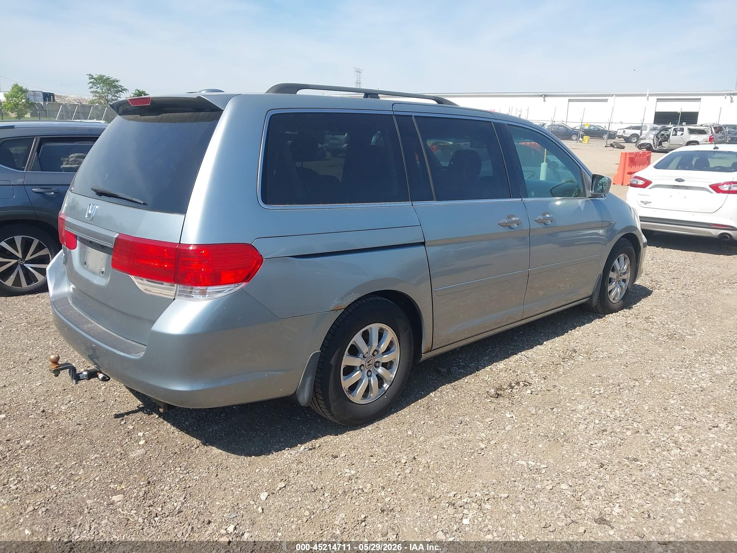 2009 Honda Odyssey Ex-l Gray vin: 5FNRL38669B034600