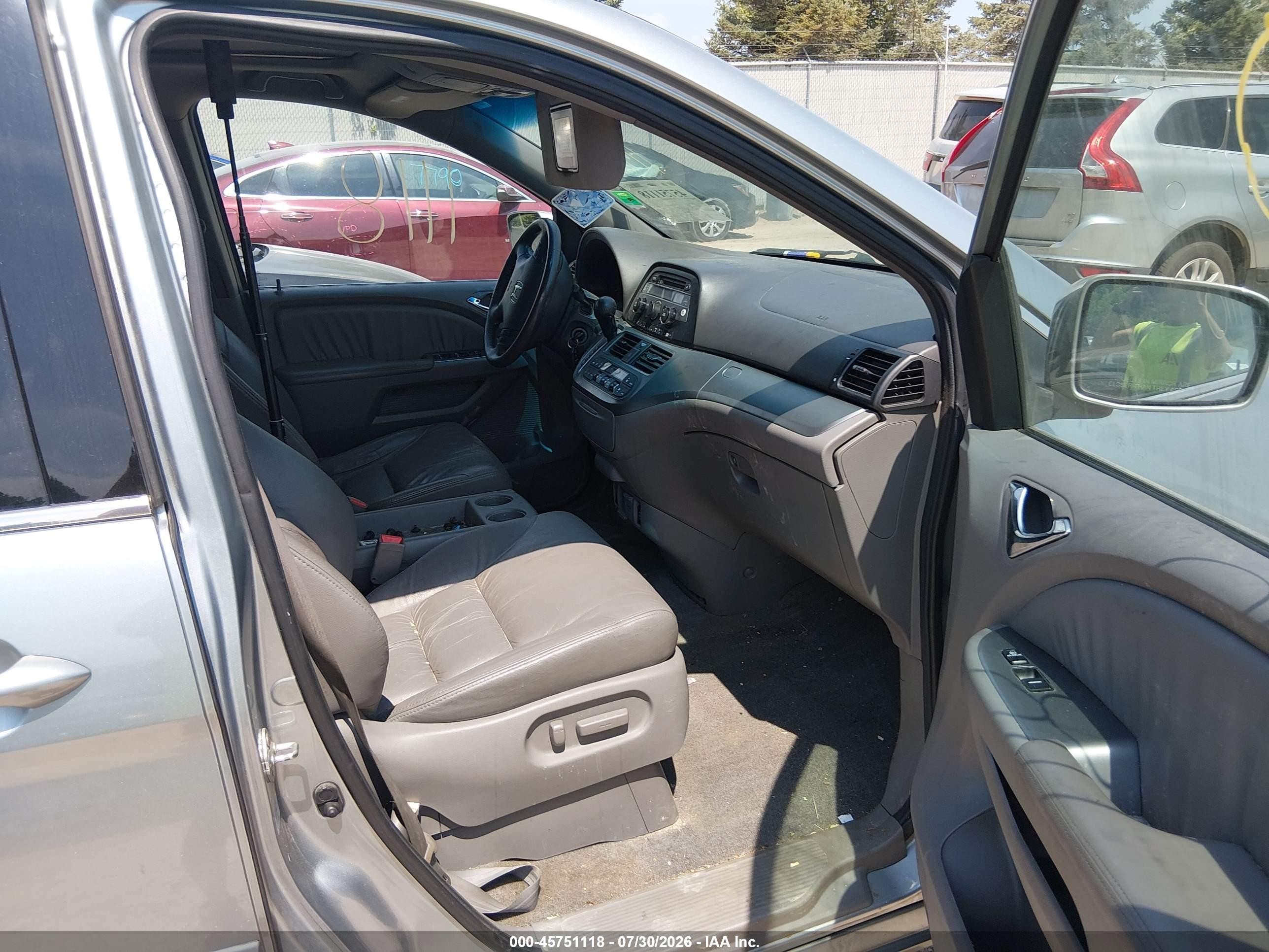2009 Honda Odyssey Ex-l Silver vin: 5FNRL38669B059111