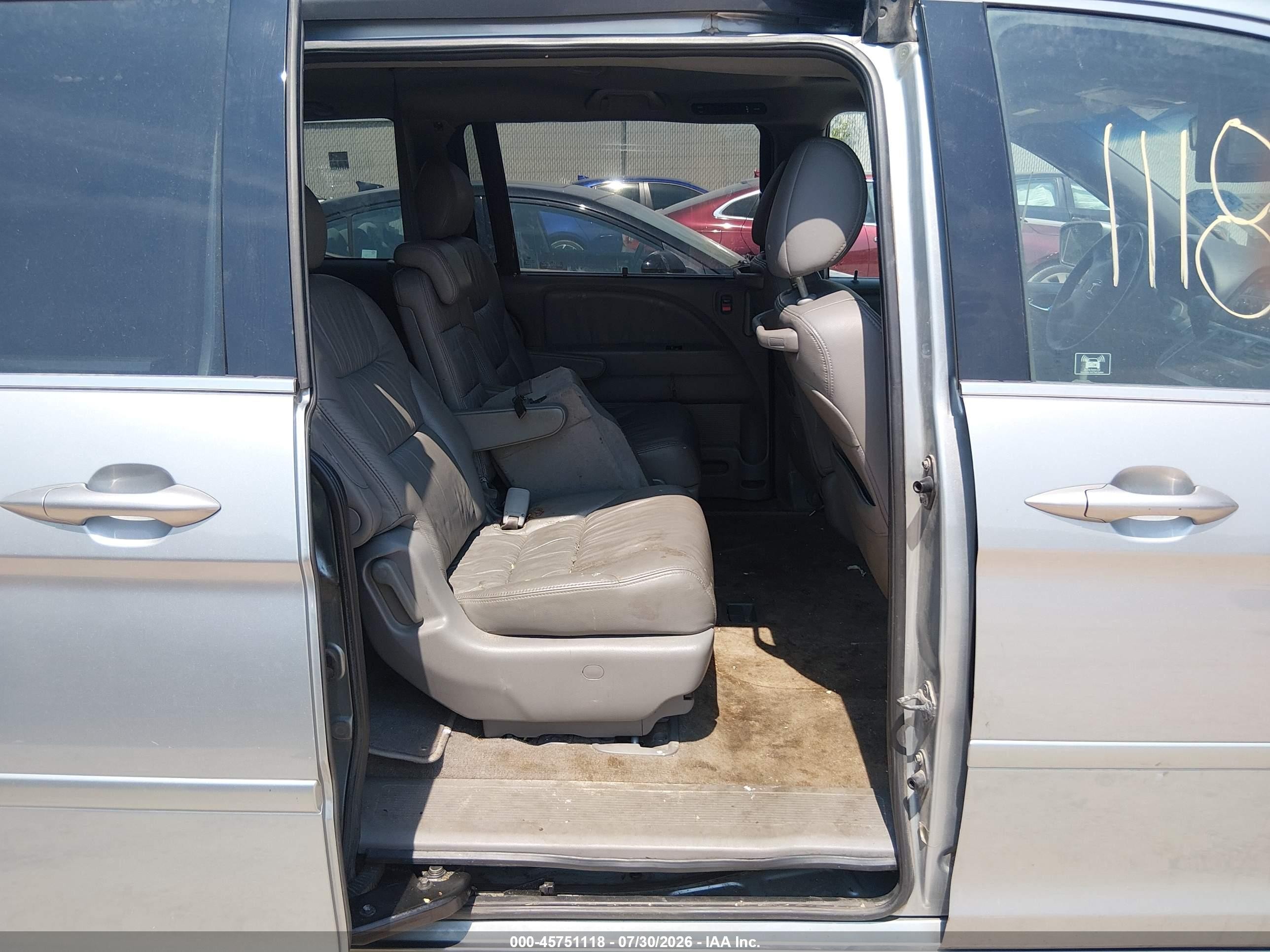 2009 Honda Odyssey Ex-l Silver vin: 5FNRL38669B059111