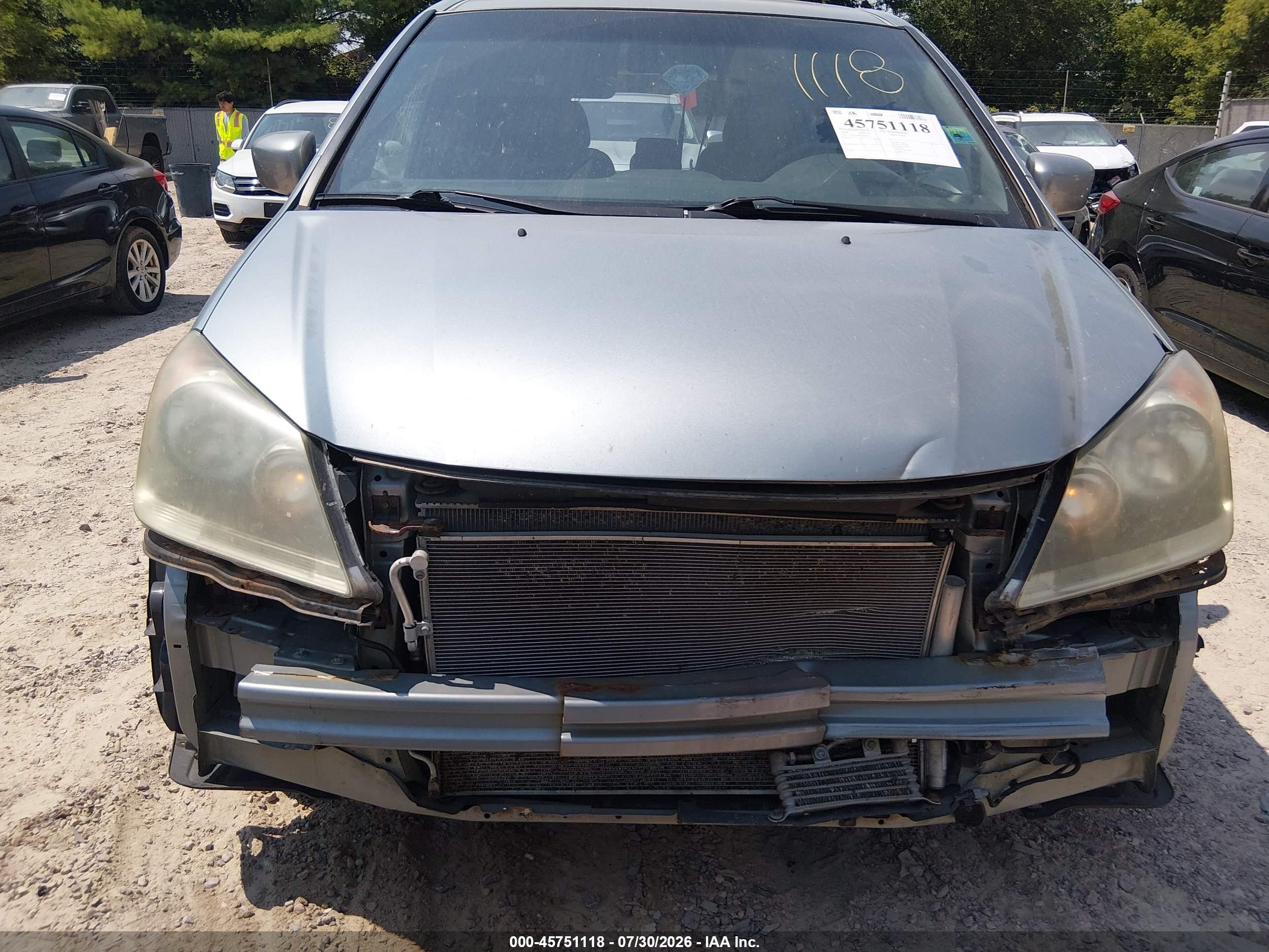 2009 Honda Odyssey Ex-l Silver vin: 5FNRL38669B059111