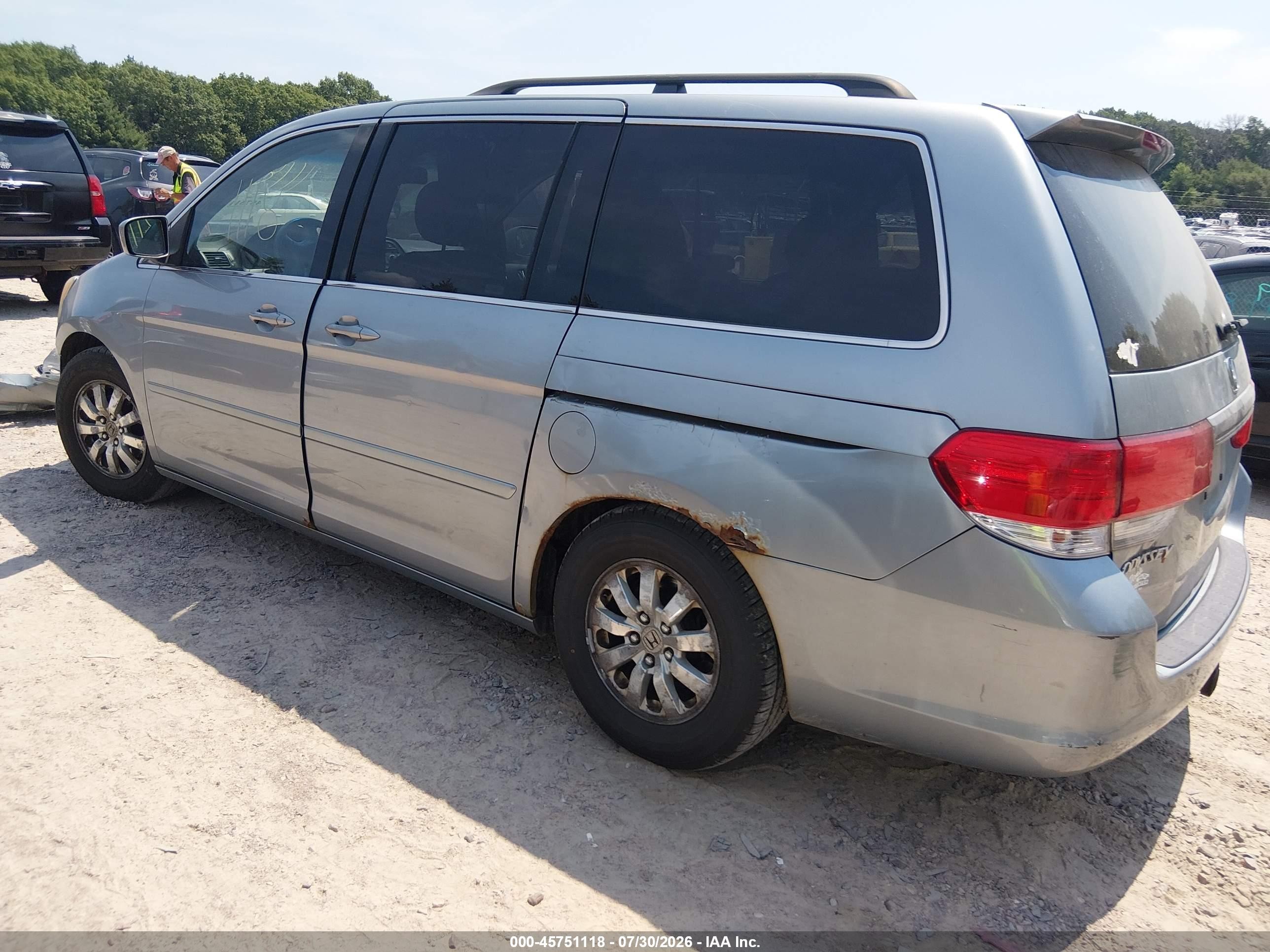 2009 Honda Odyssey Ex-l Silver vin: 5FNRL38669B059111