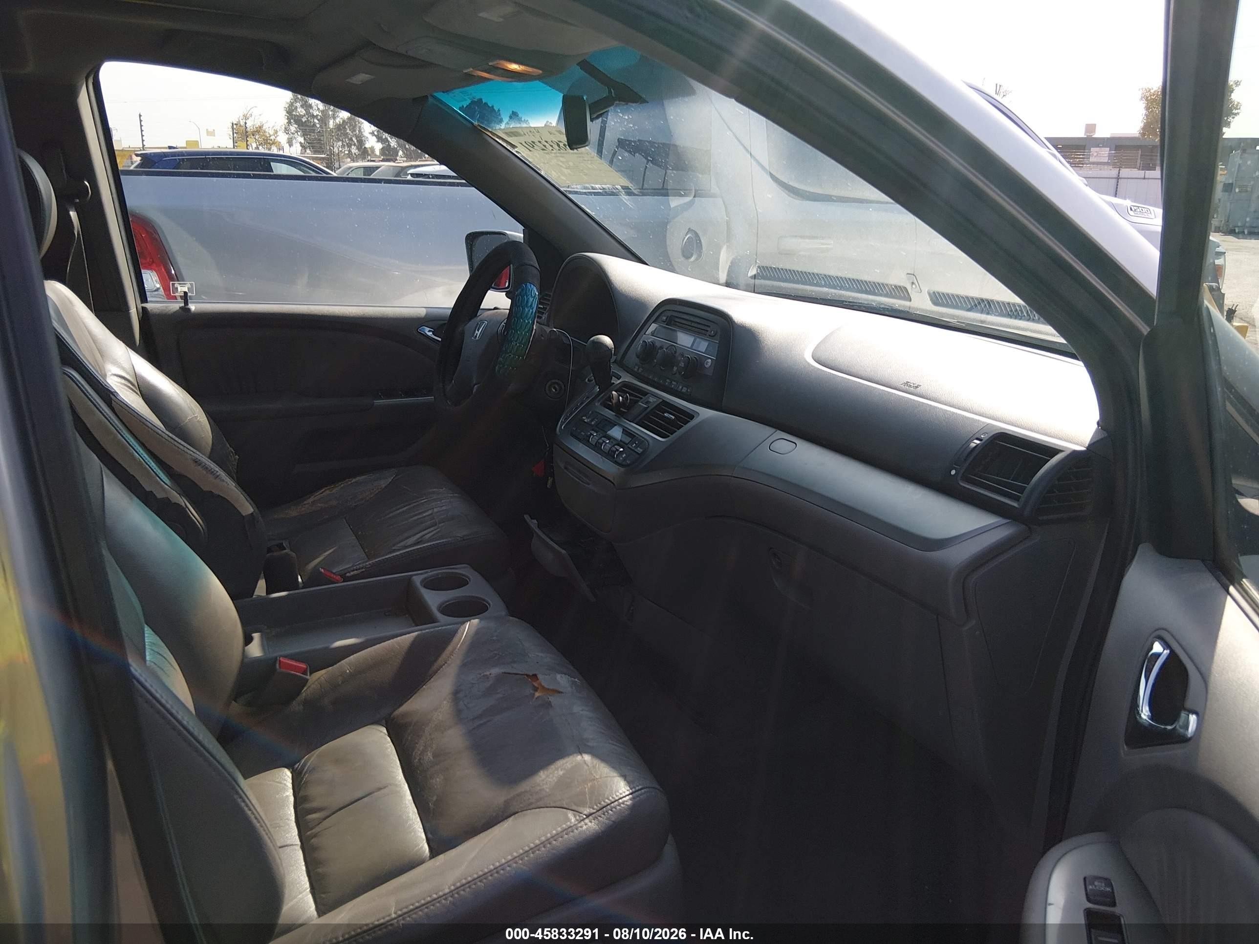 2009 Honda Odyssey Ex-l Light Blue vin: 5FNRL38669B059139