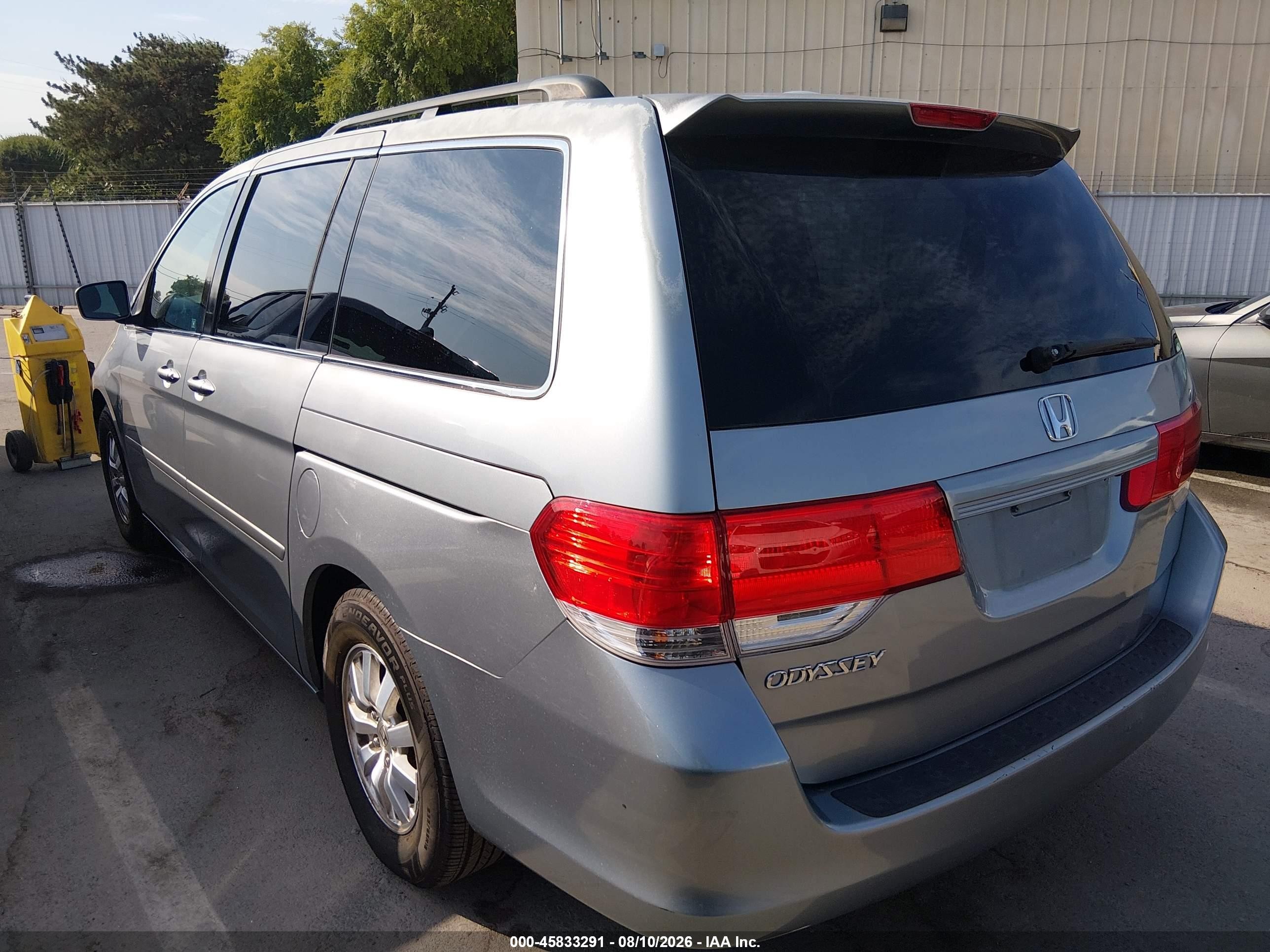 2009 Honda Odyssey Ex-l Light Blue vin: 5FNRL38669B059139
