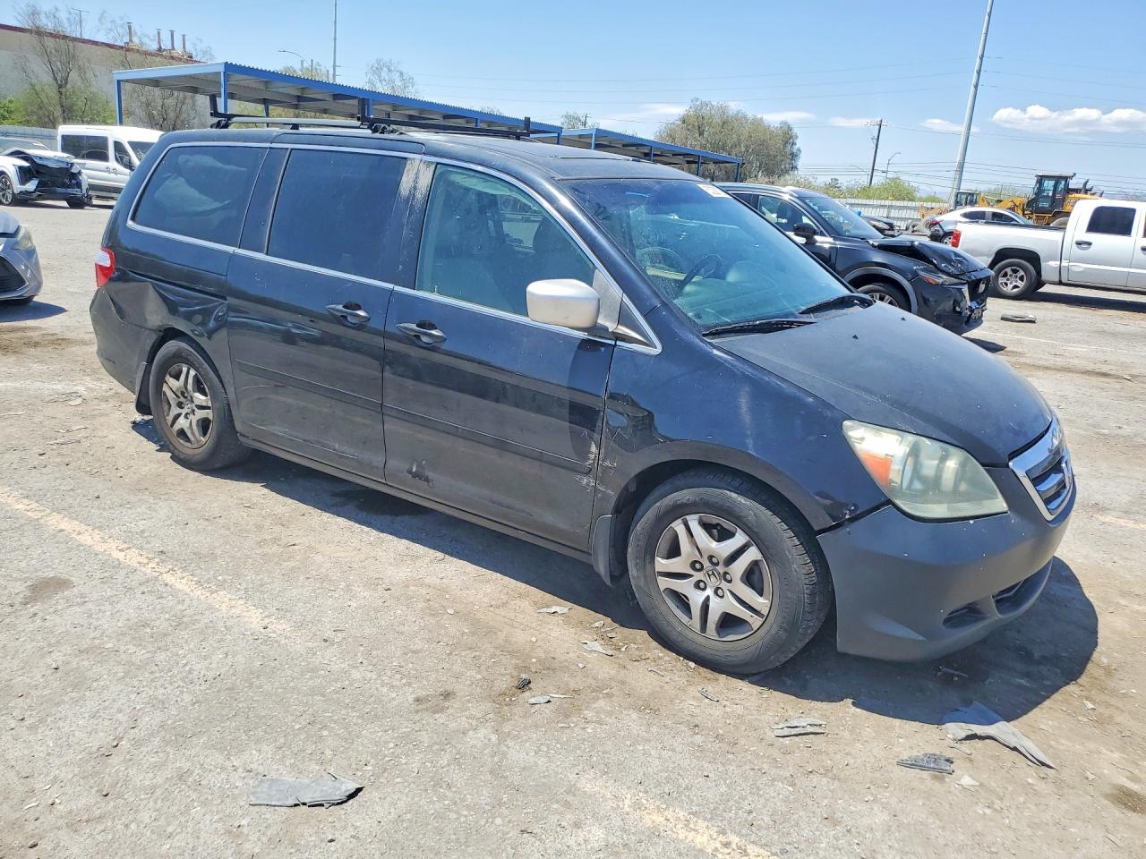 2006 Honda Odyssey Exl Black vin: 5FNRL38676B044340