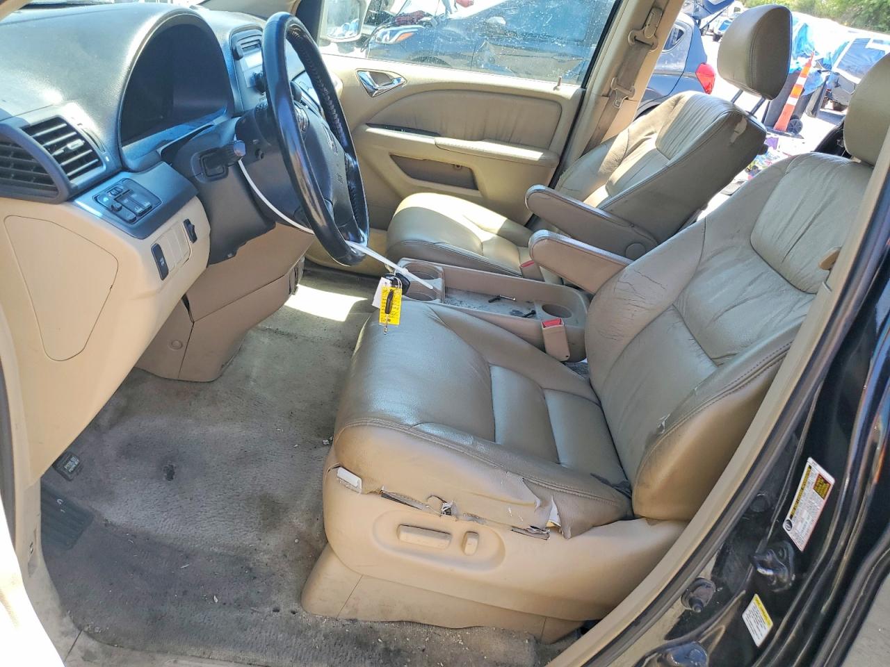 2006 Honda Odyssey Exl Black vin: 5FNRL38676B044340