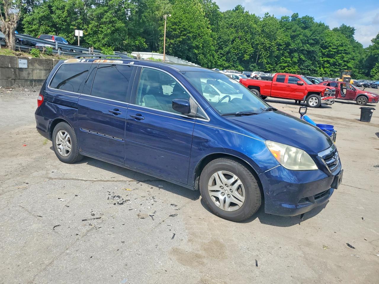2006 Honda Odyssey Blue vin: 5FNRL38676B047660