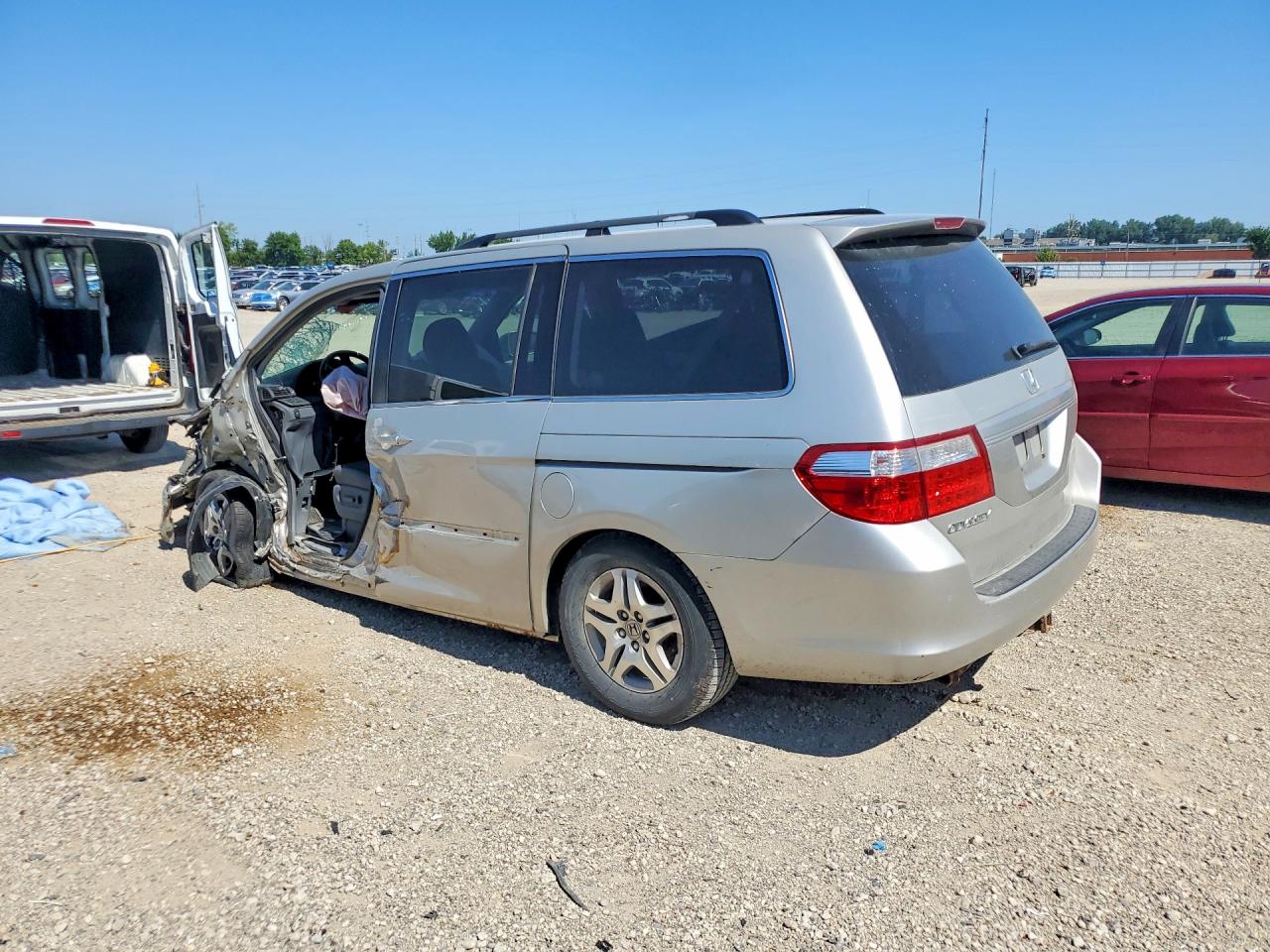 2006 Honda Odyssey Exl Silver vin: 5FNRL38676B408725
