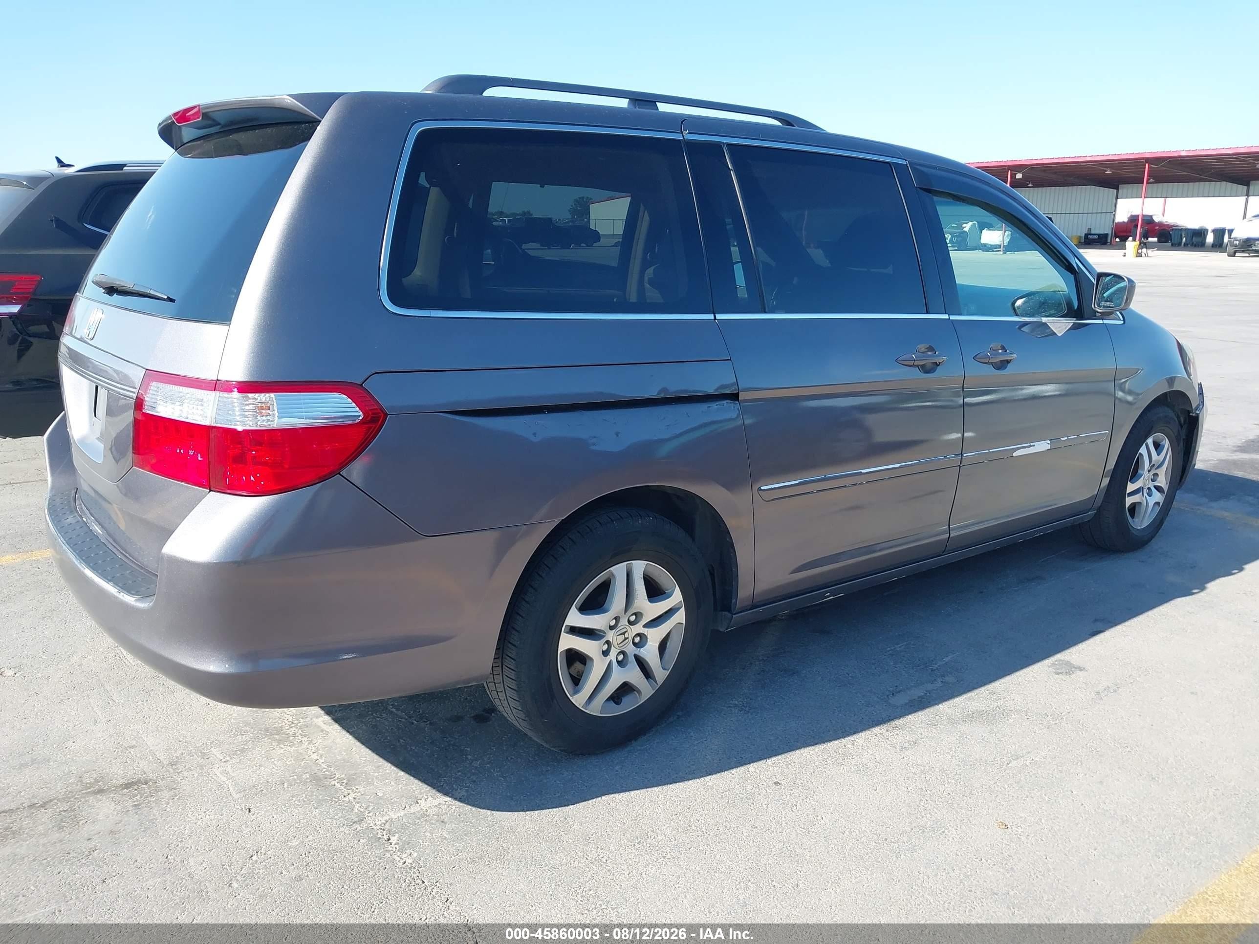2006 Honda Odyssey Ex-l Gray vin: 5FNRL38676B455513