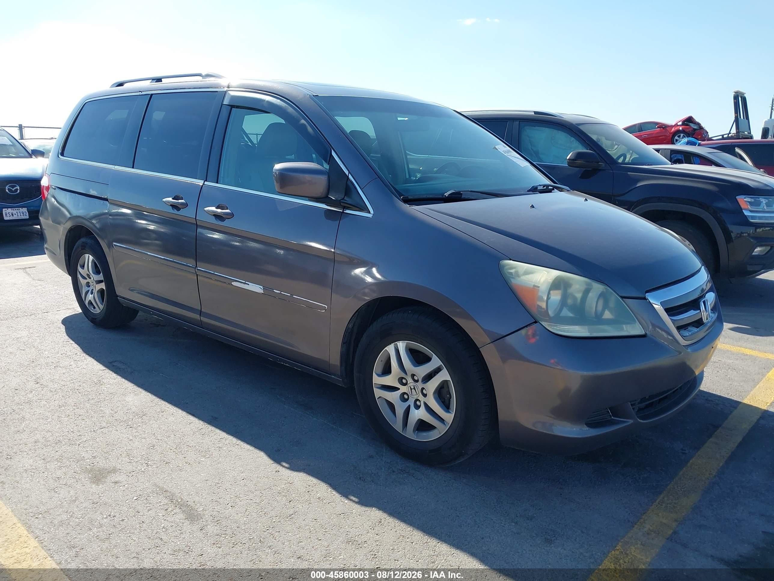 2006 Honda Odyssey Ex-l Gray vin: 5FNRL38676B455513