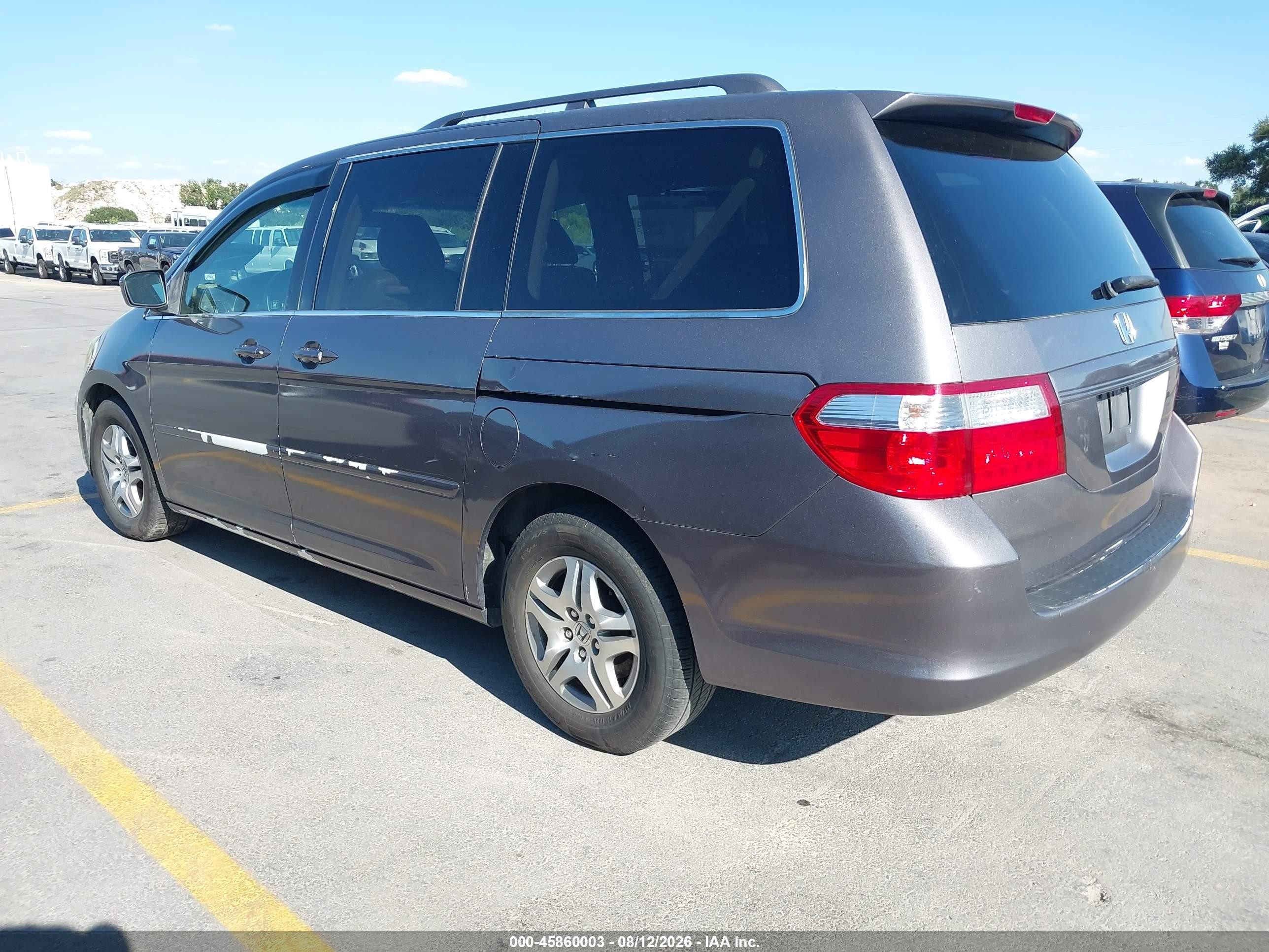 2006 Honda Odyssey Ex-l Gray vin: 5FNRL38676B455513