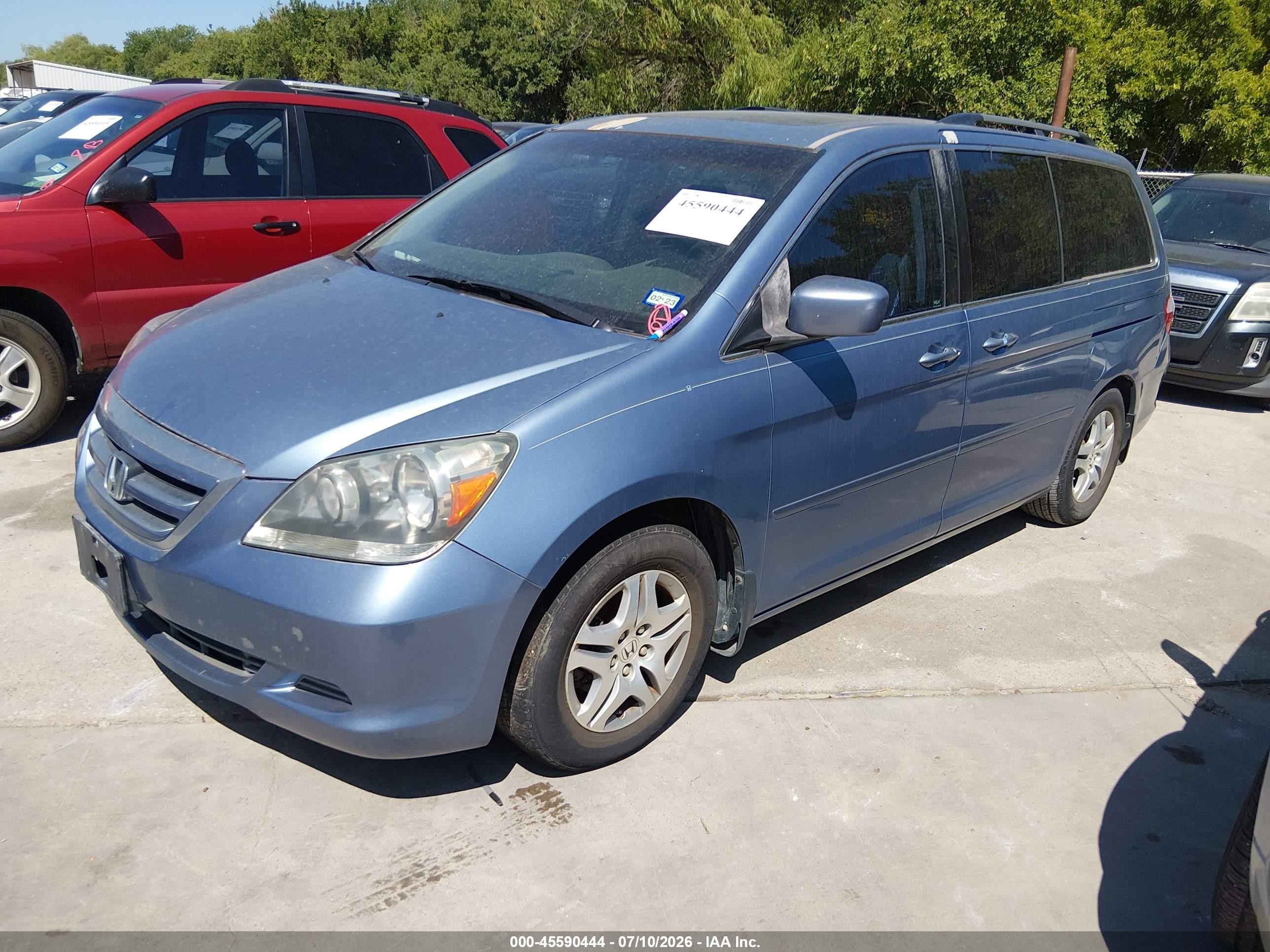 2007 Honda Odyssey Ex-l Синий vin: 5FNRL38677B035719