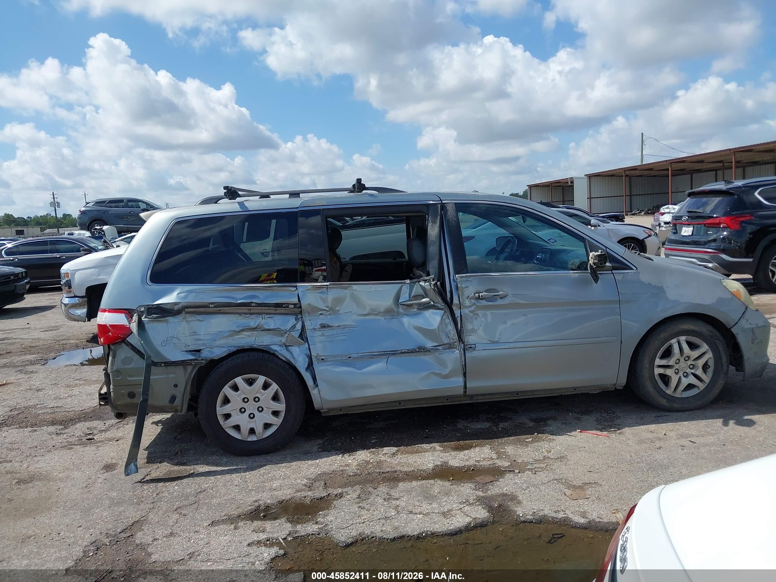 2007 Honda Odyssey Ex-l Gray vin: 5FNRL38677B069675