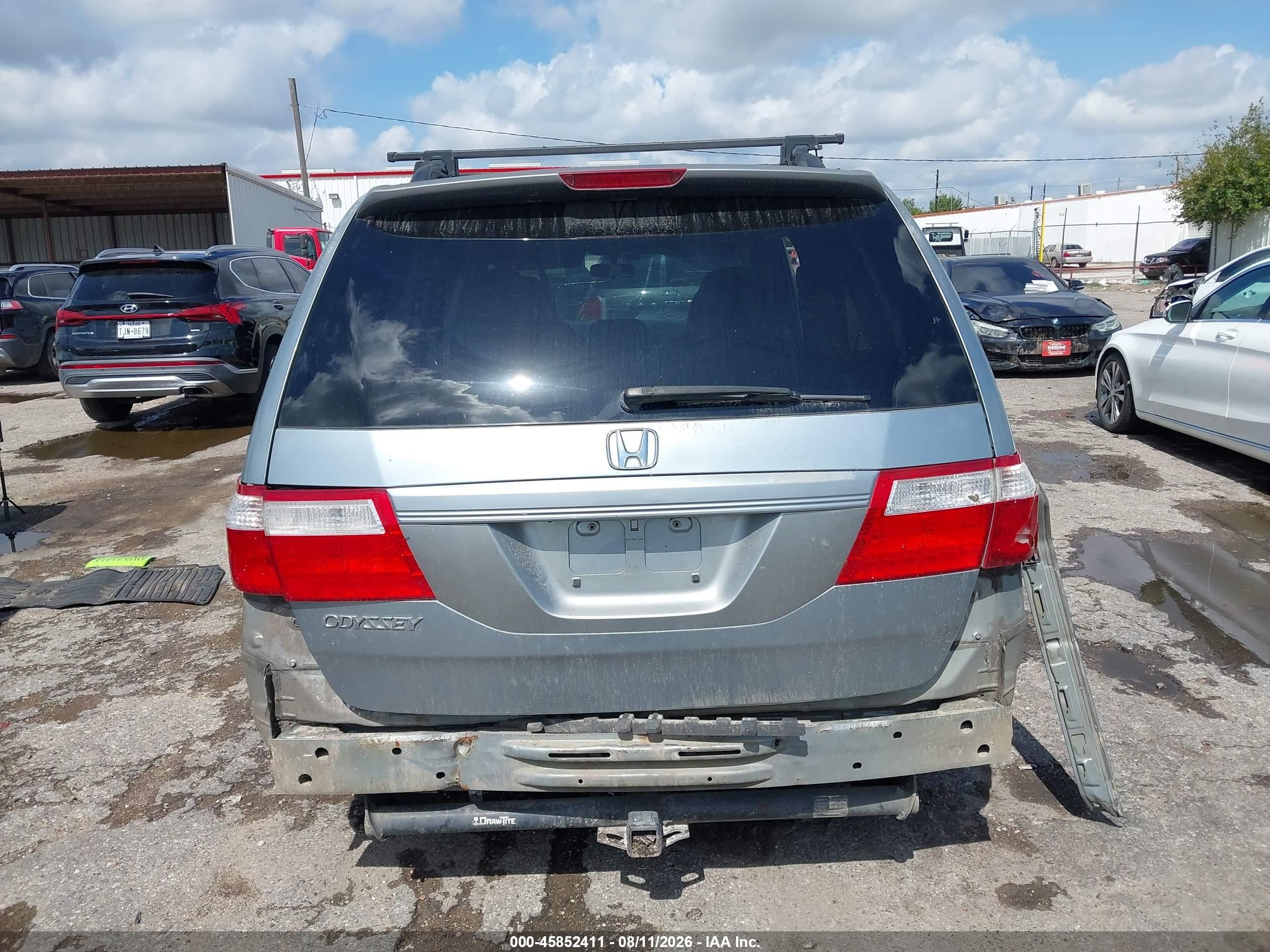 2007 Honda Odyssey Ex-l Gray vin: 5FNRL38677B069675
