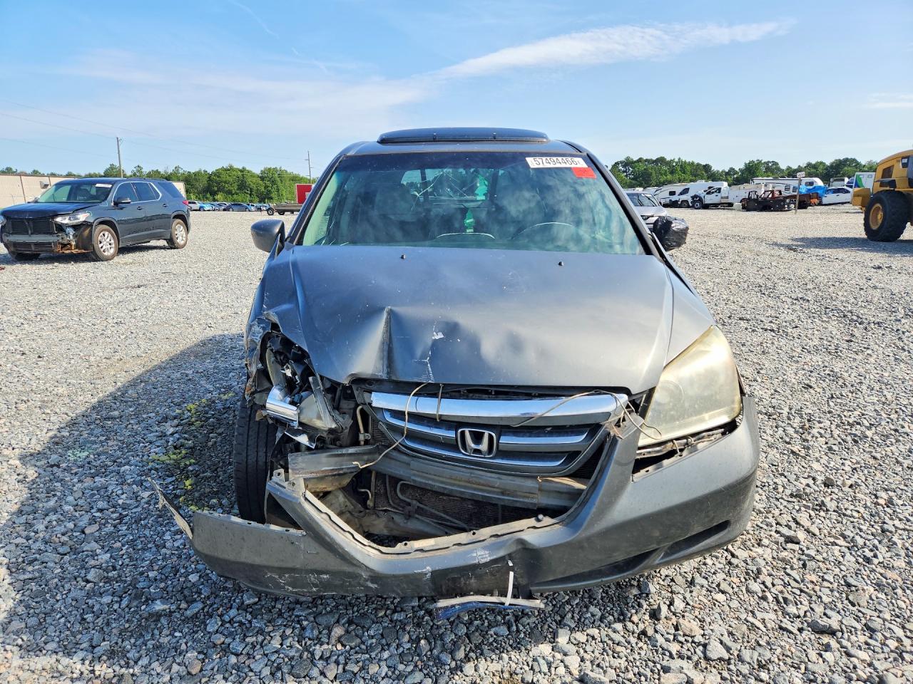 2007 Honda Odyssey Exl Silver vin: 5FNRL38677B404501