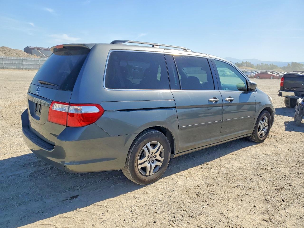 2007 Honda Odyssey Exl Gray vin: 5FNRL38677B415191