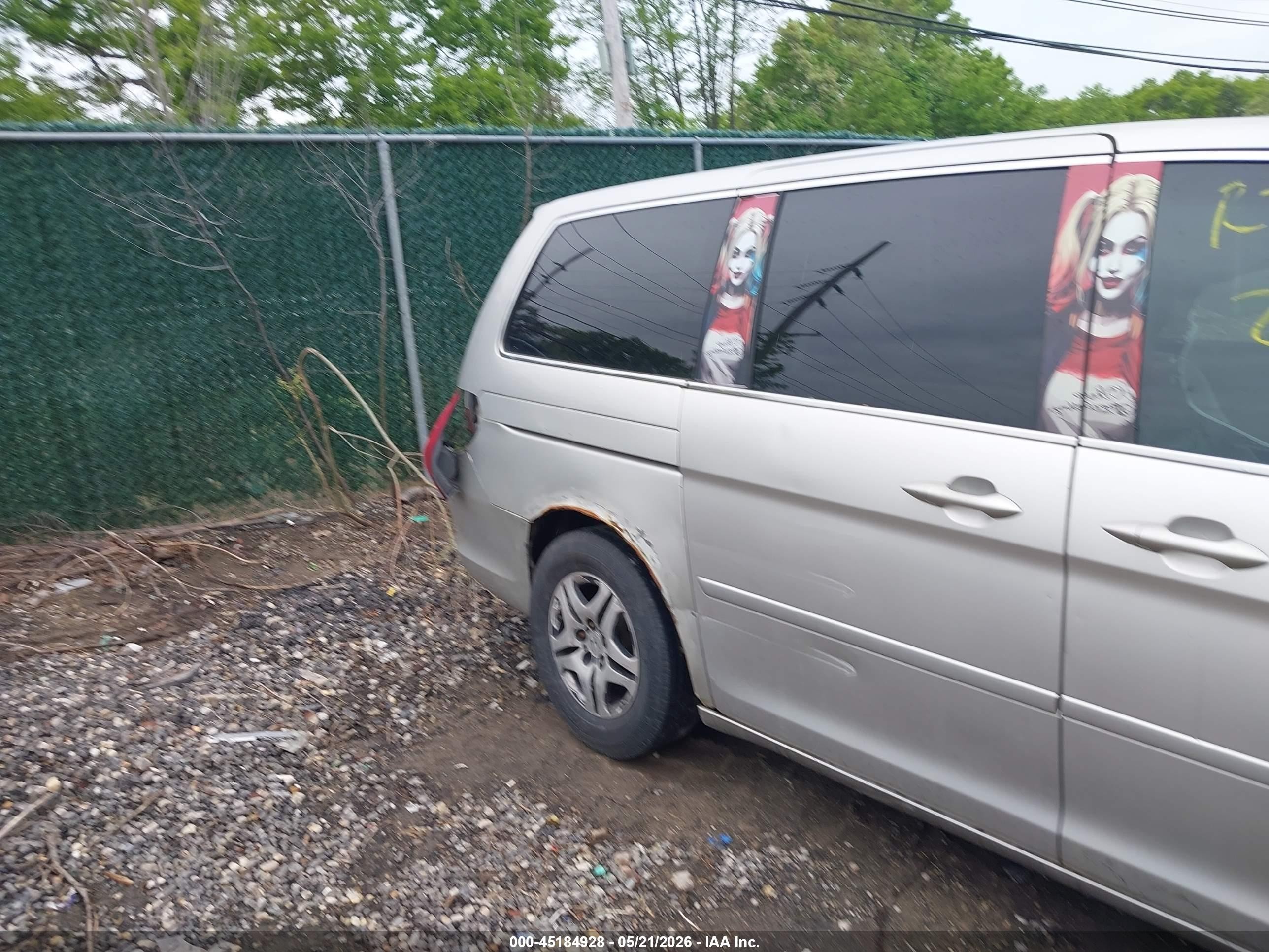 2007 Honda Odyssey Ex-l Silver vin: 5FNRL38677B428880