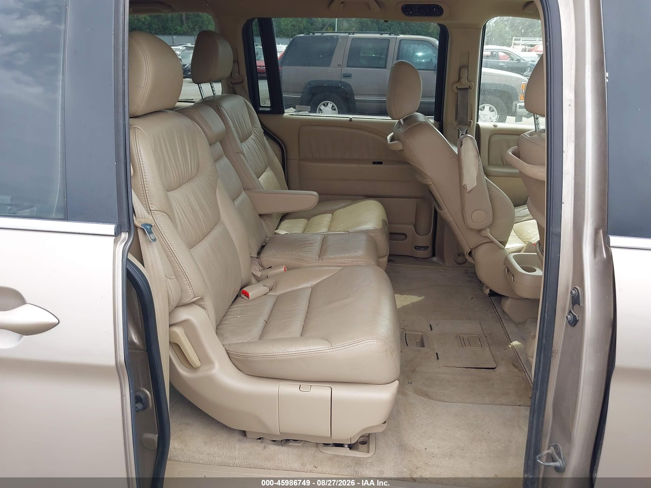 2007 Honda Odyssey Ex-l Gold vin: 5FNRL38677B429365