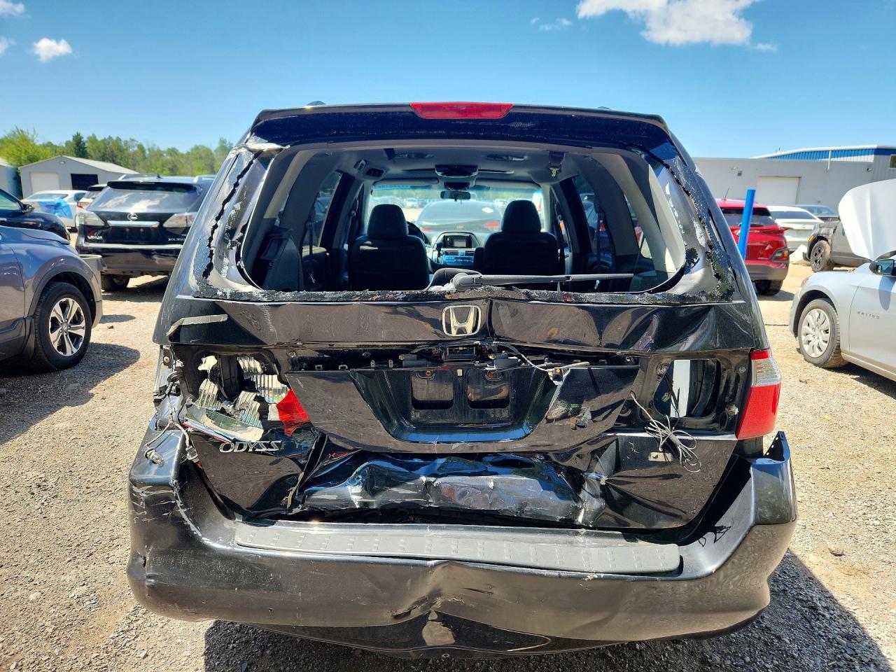 2007 Honda Odyssey Exl Черный vin: 5FNRL38677B503545