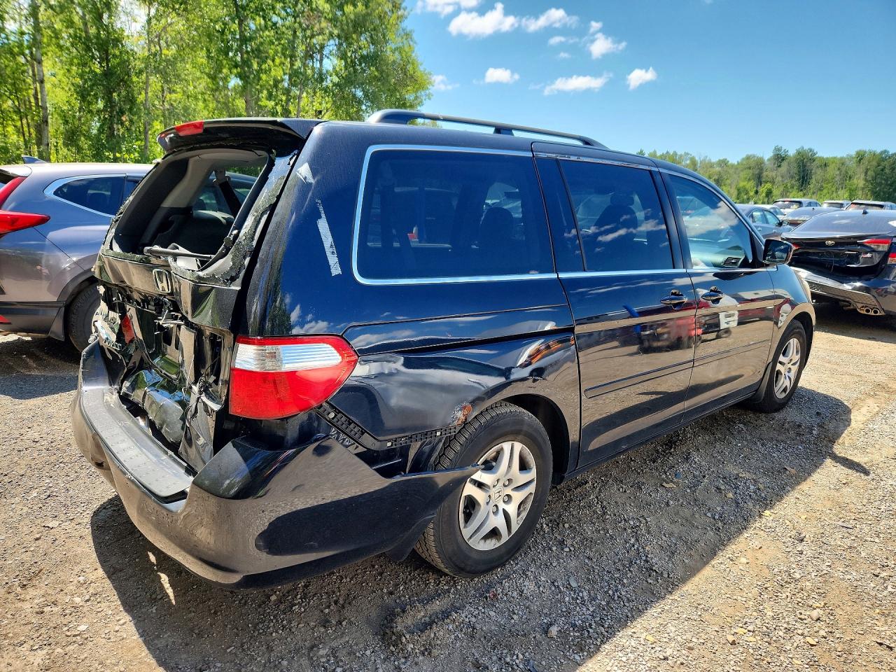 2007 Honda Odyssey Exl Черный vin: 5FNRL38677B503545
