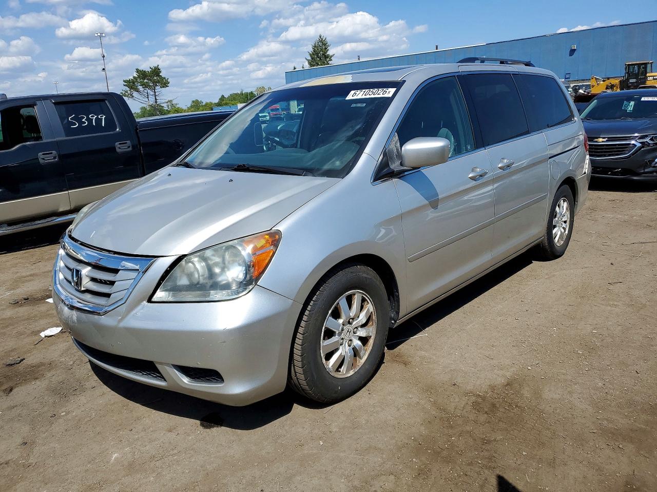 2008 Honda Odyssey Exl Silver vin: 5FNRL38678B002138