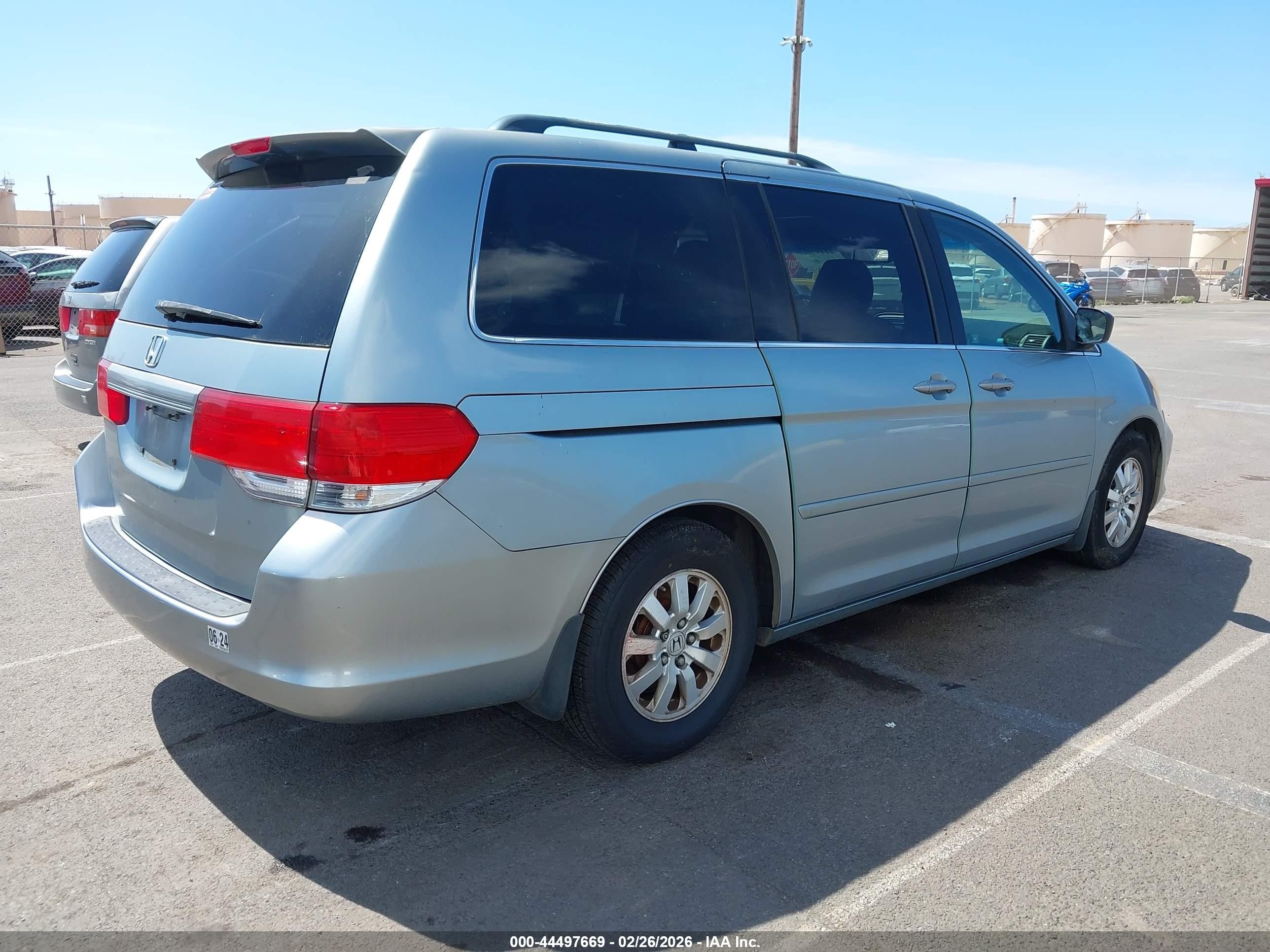 2008 Honda Odyssey Ex-l Gray vin: 5FNRL38678B019277
