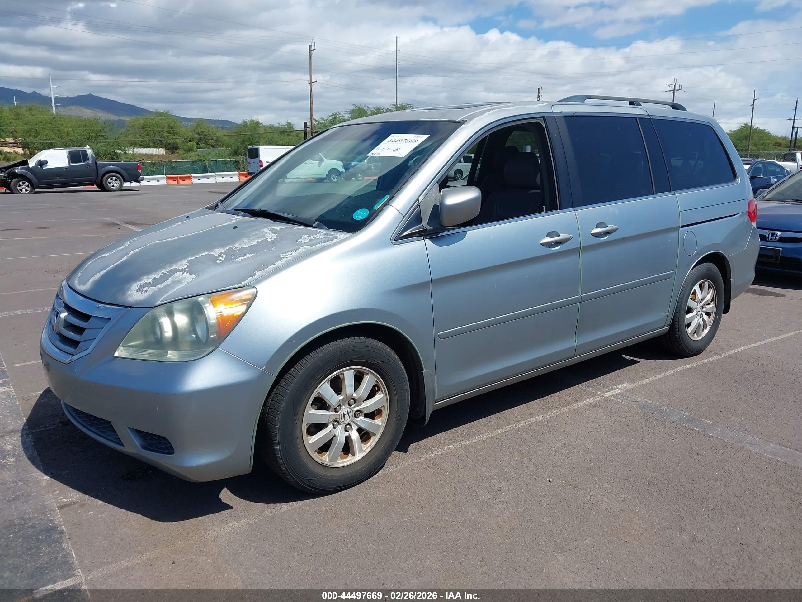 2008 Honda Odyssey Ex-l Gray vin: 5FNRL38678B019277