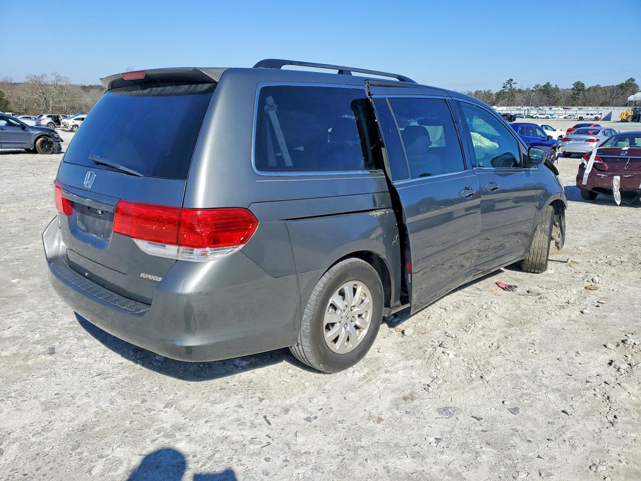 2008 Honda Odyssey Exl Gray vin: 5FNRL38678B062789