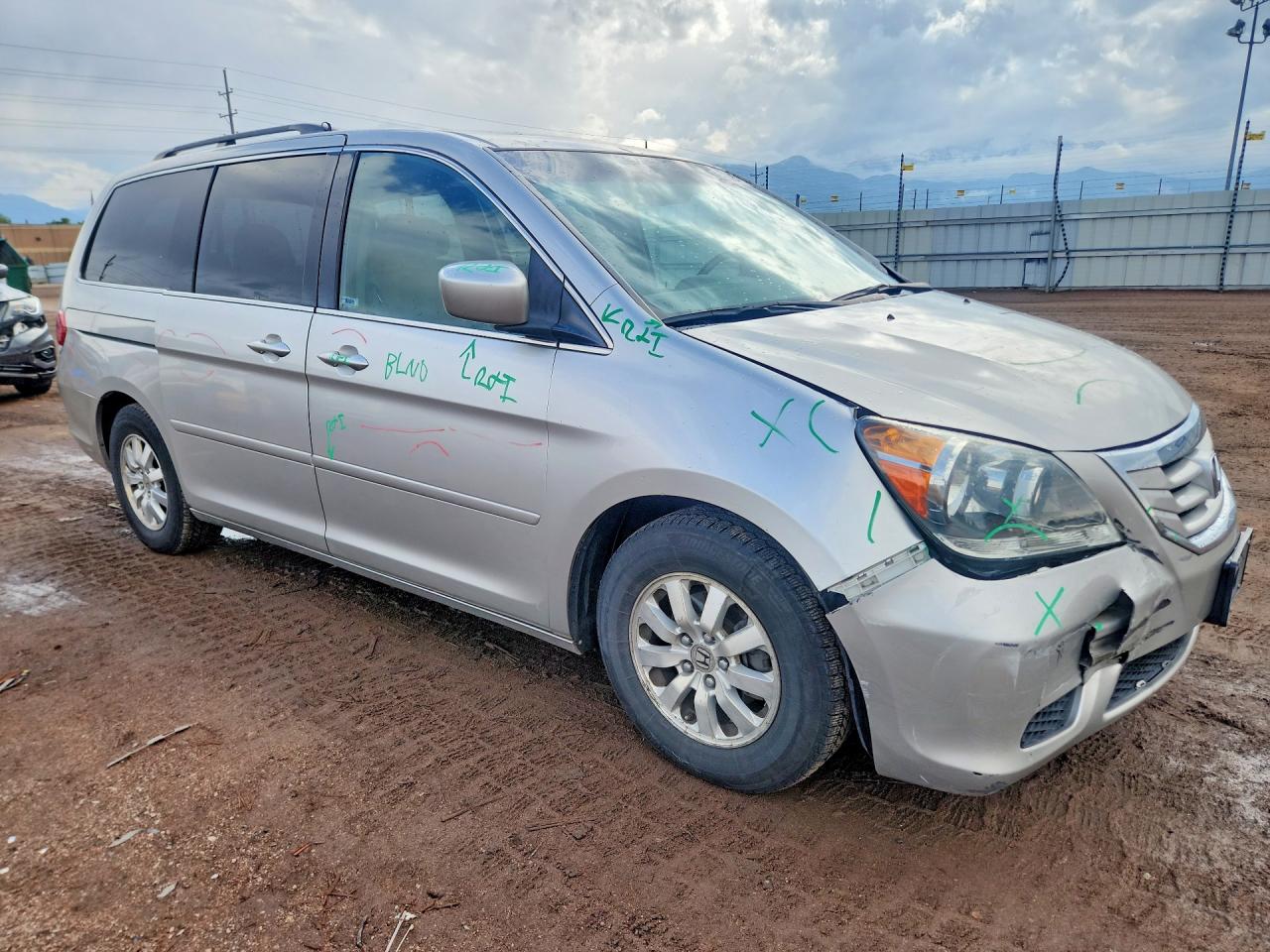 2008 Honda Odyssey Exl Серебряный vin: 5FNRL38678B076076