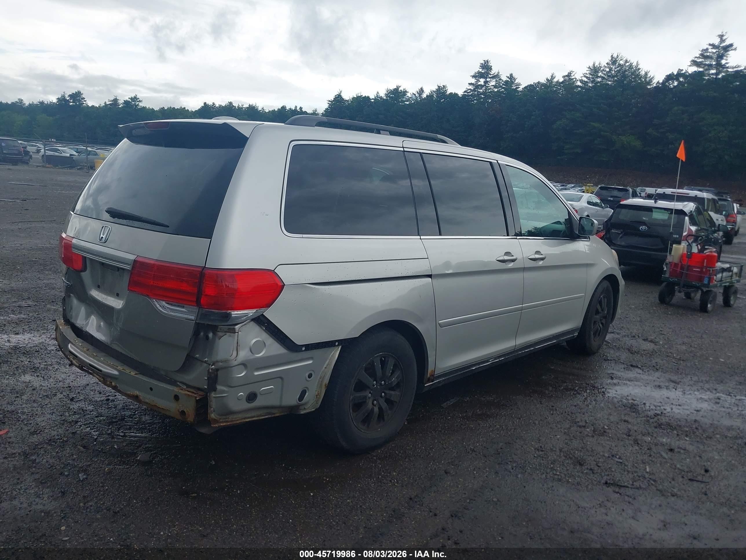 2008 Honda Odyssey Ex-l Silver vin: 5FNRL38678B419310