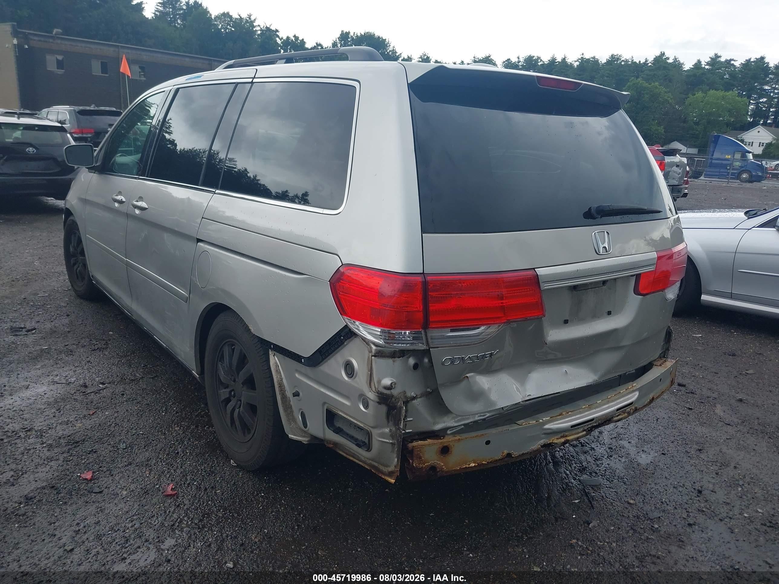 2008 Honda Odyssey Ex-l Silver vin: 5FNRL38678B419310