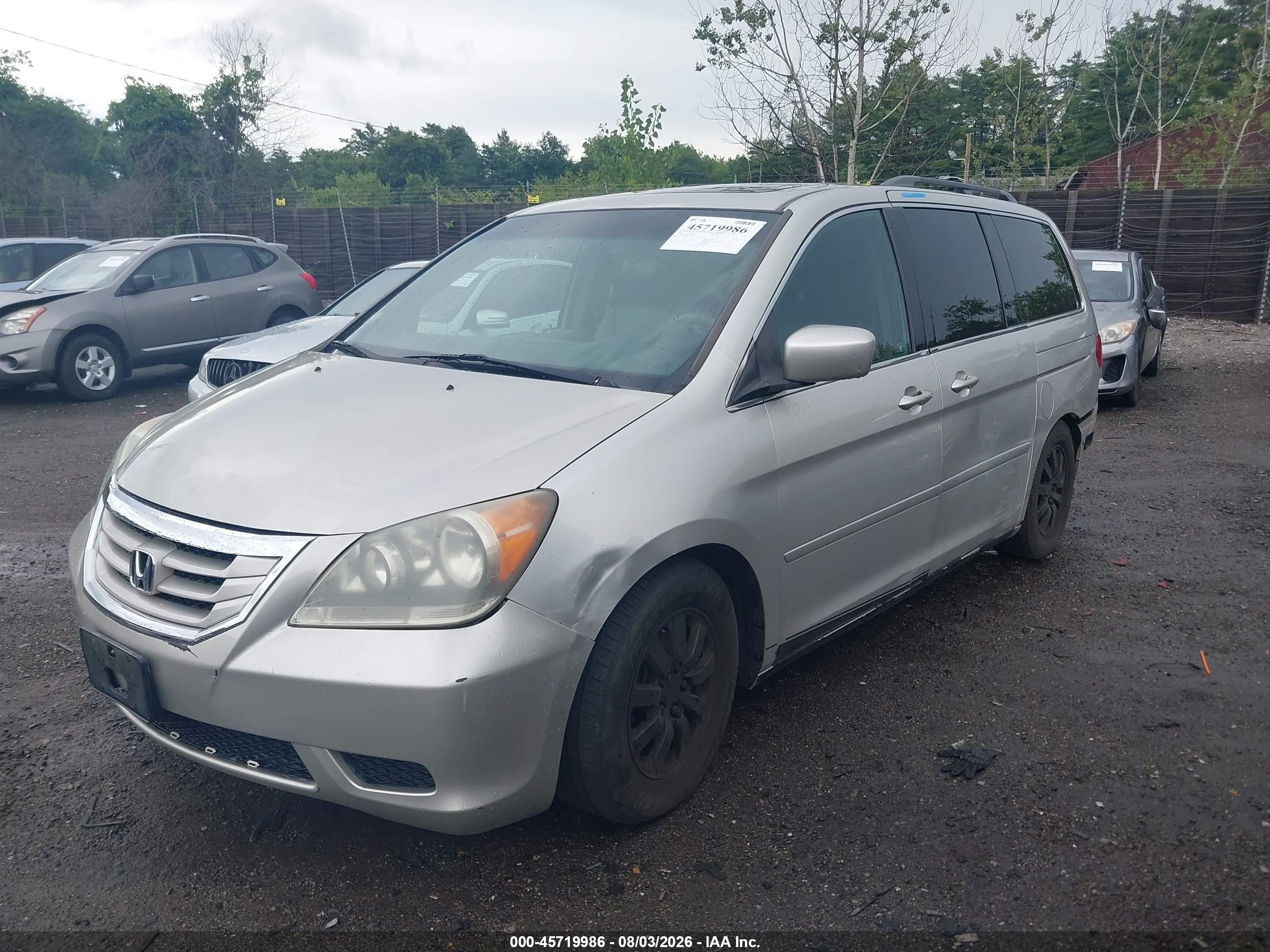 2008 Honda Odyssey Ex-l Silver vin: 5FNRL38678B419310