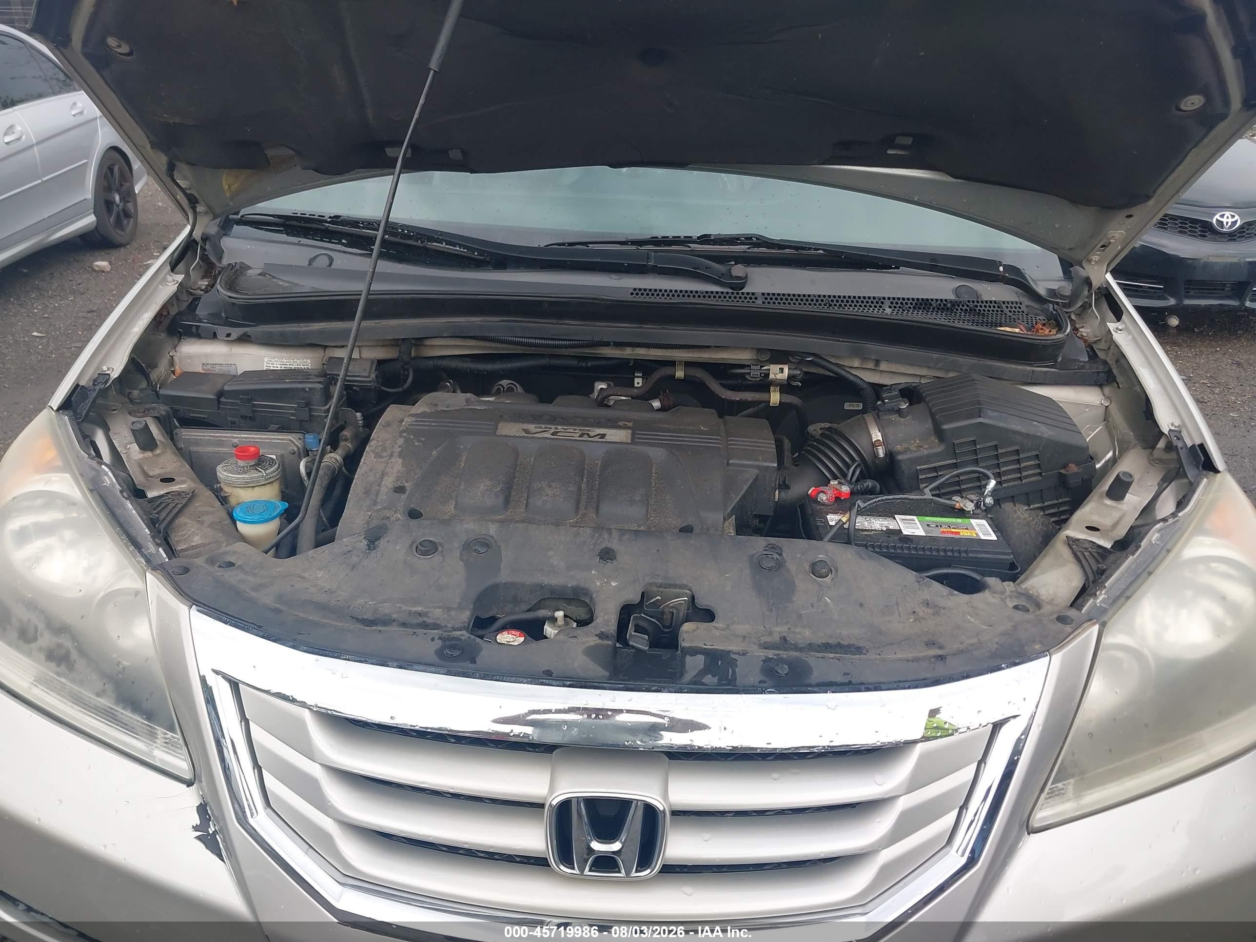 2008 Honda Odyssey Ex-l Silver vin: 5FNRL38678B419310
